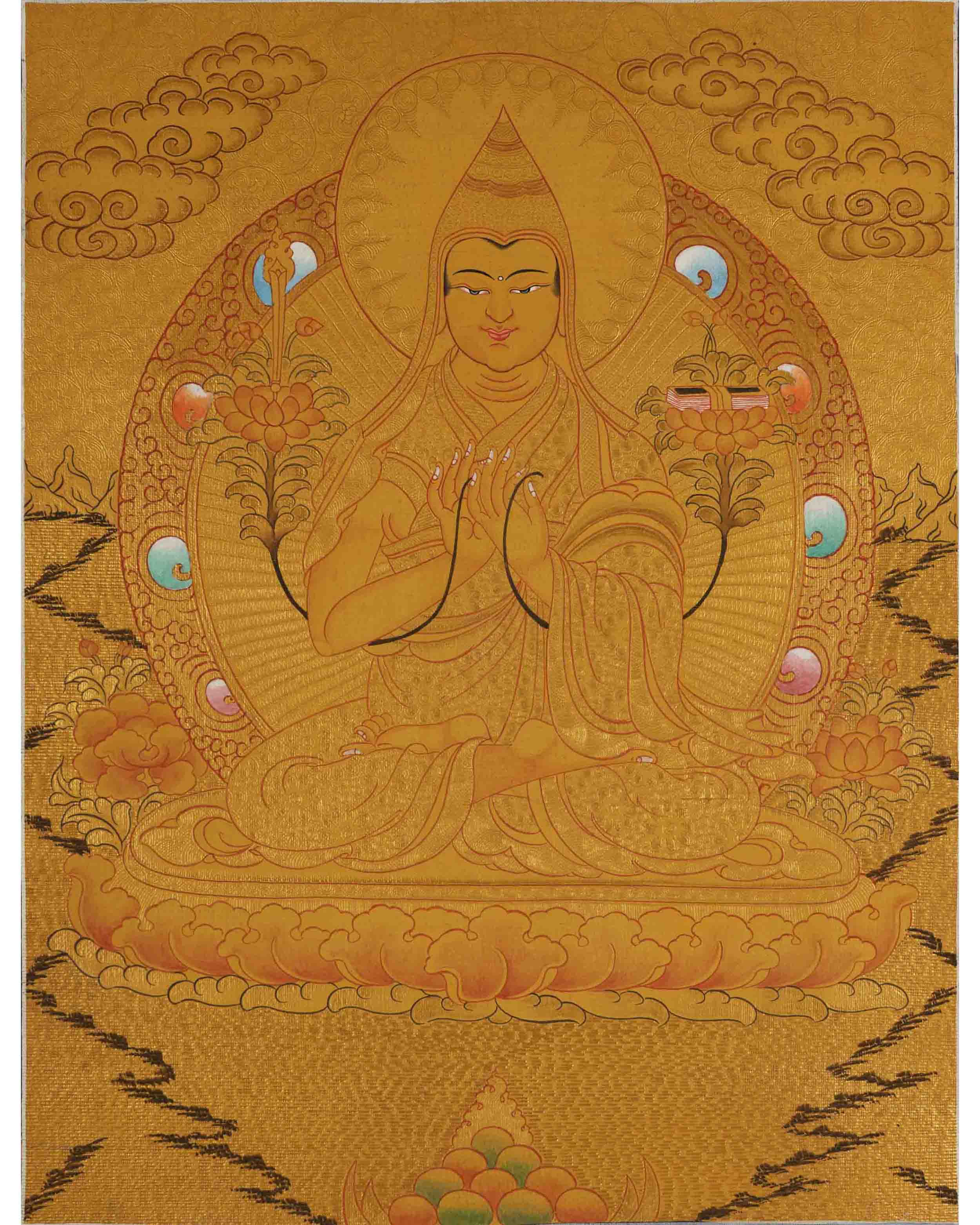 Tsongkhapa Thangka | Tibetan Buddhist Artwork | Wall Decors
