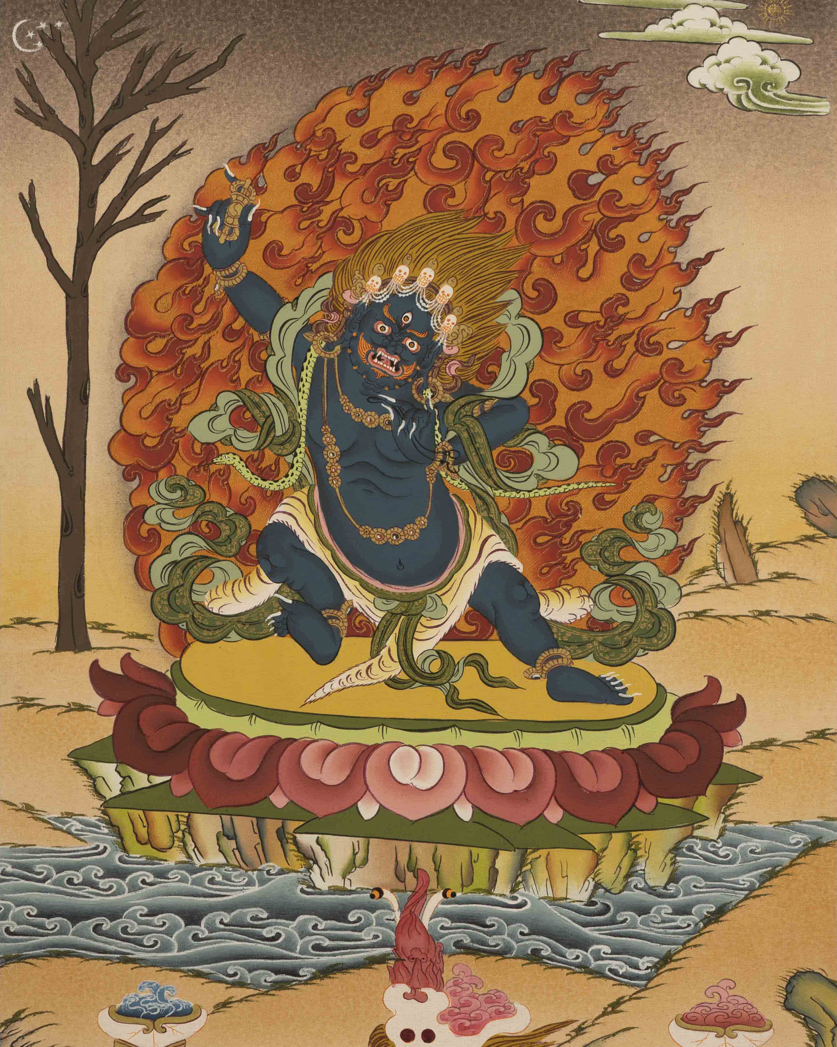 Vajrapani Thangka | Handpainted Thangka