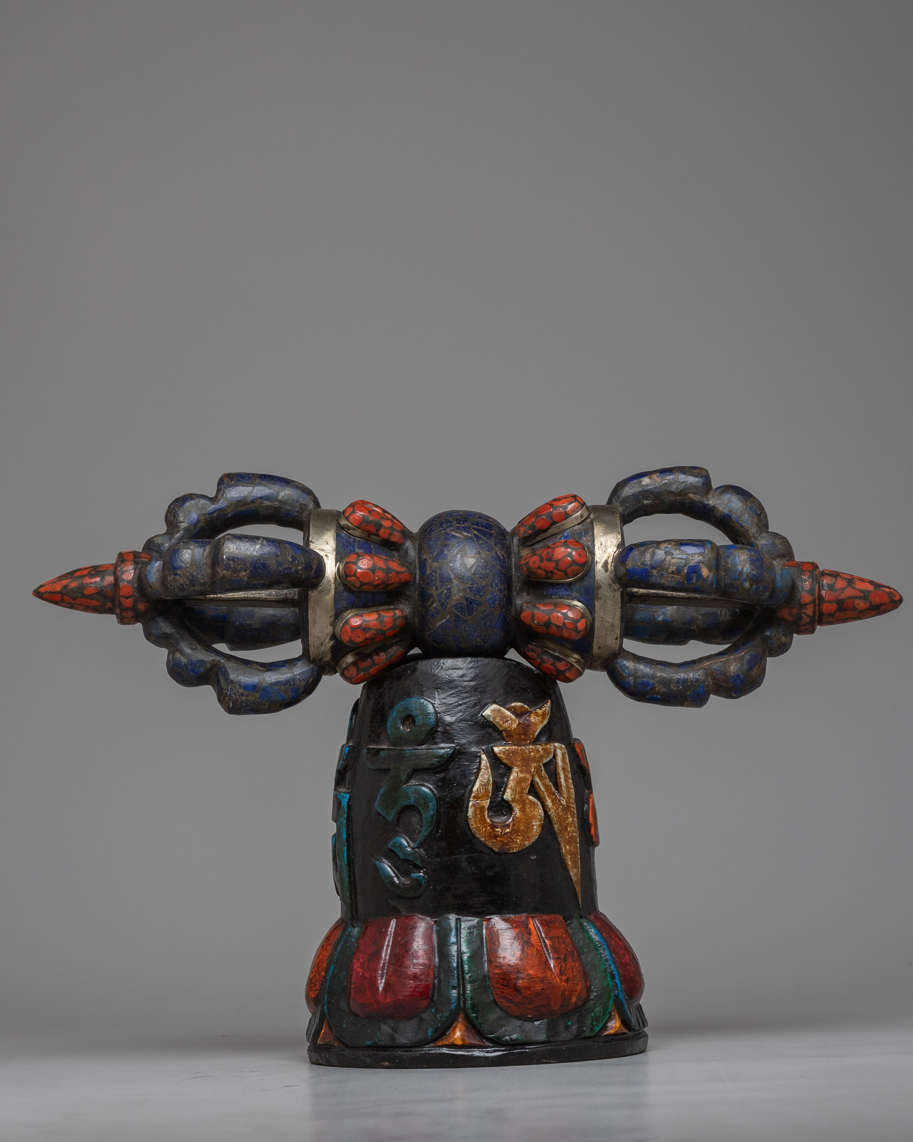 Wooden Base Vajra