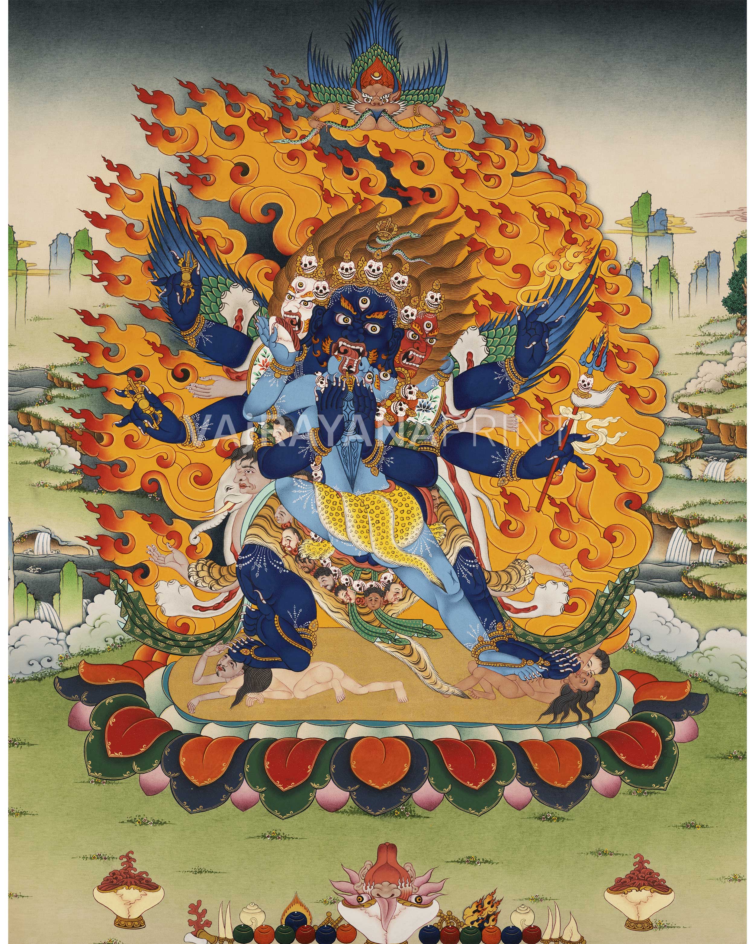 Vajrakilaya Thangka Print