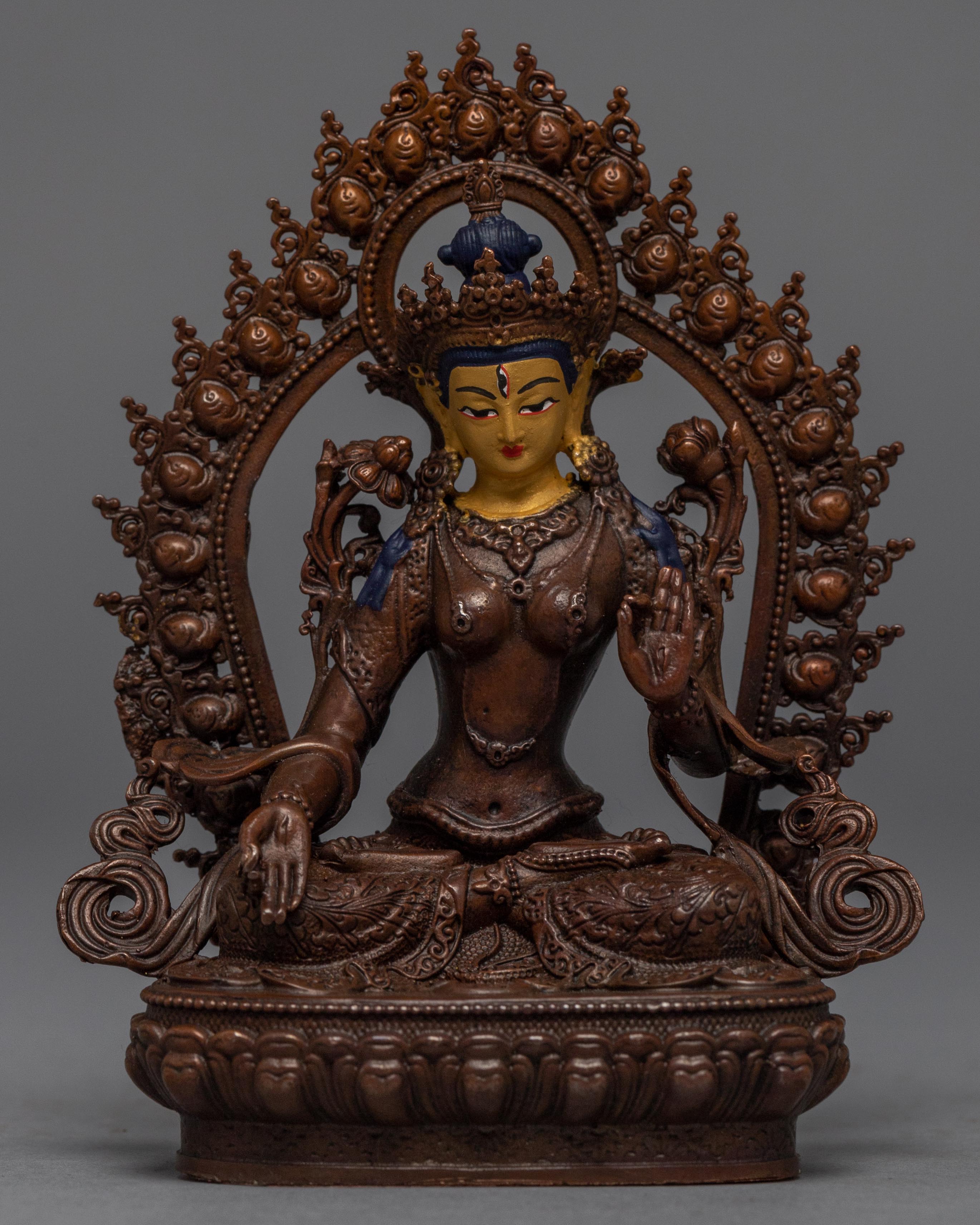 Mini White Tara Statue