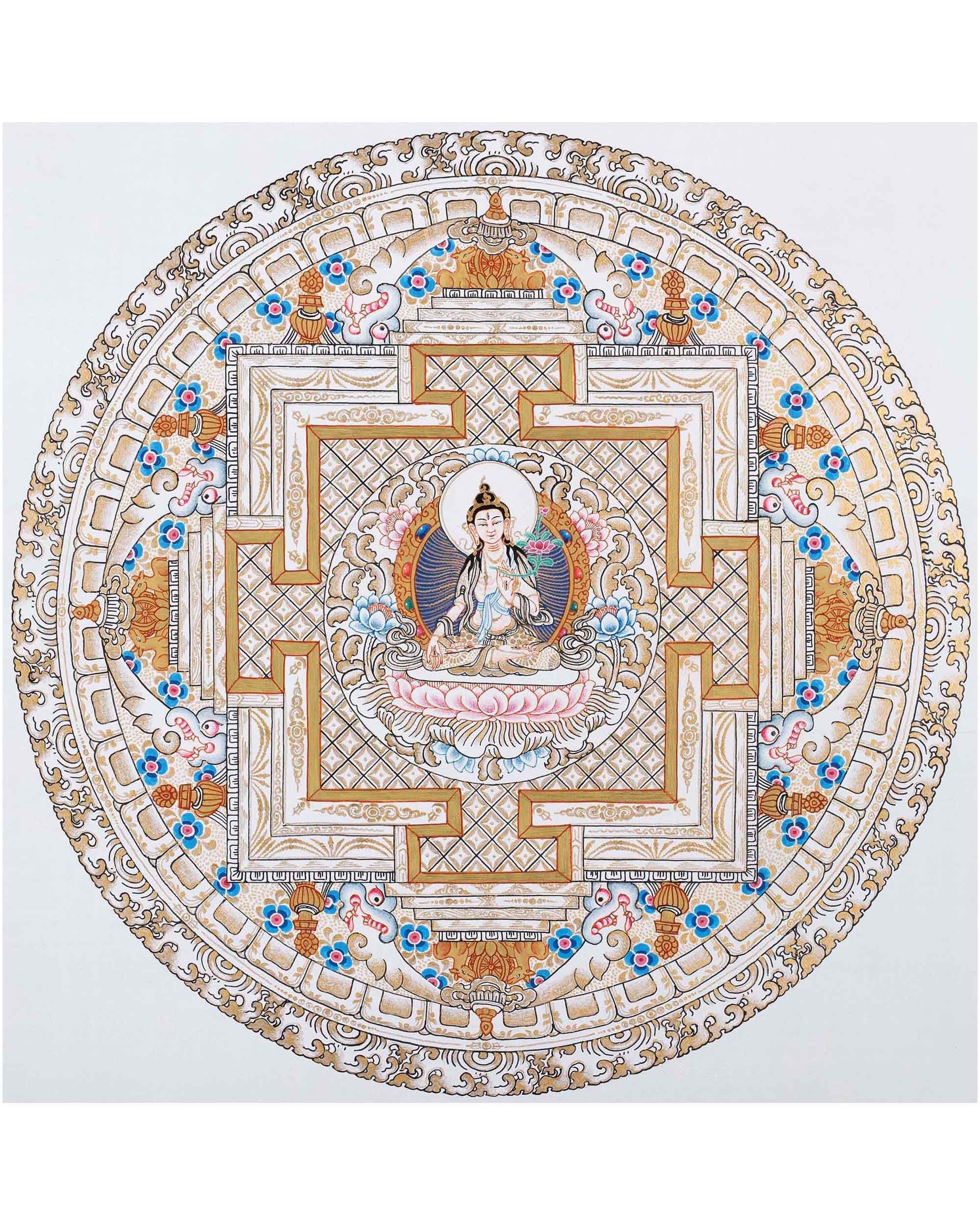 White Tara | High Quality Thangka
