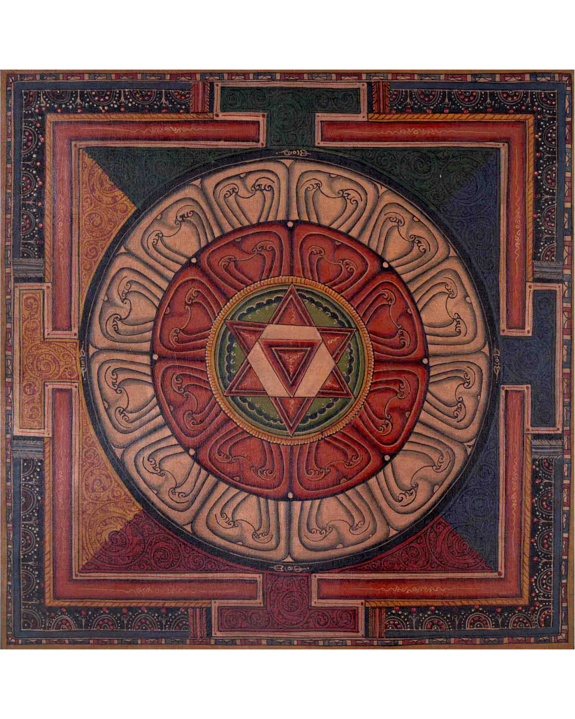 Yantra Mandala | Religious Buddhist Thangka Art | Wall Decors