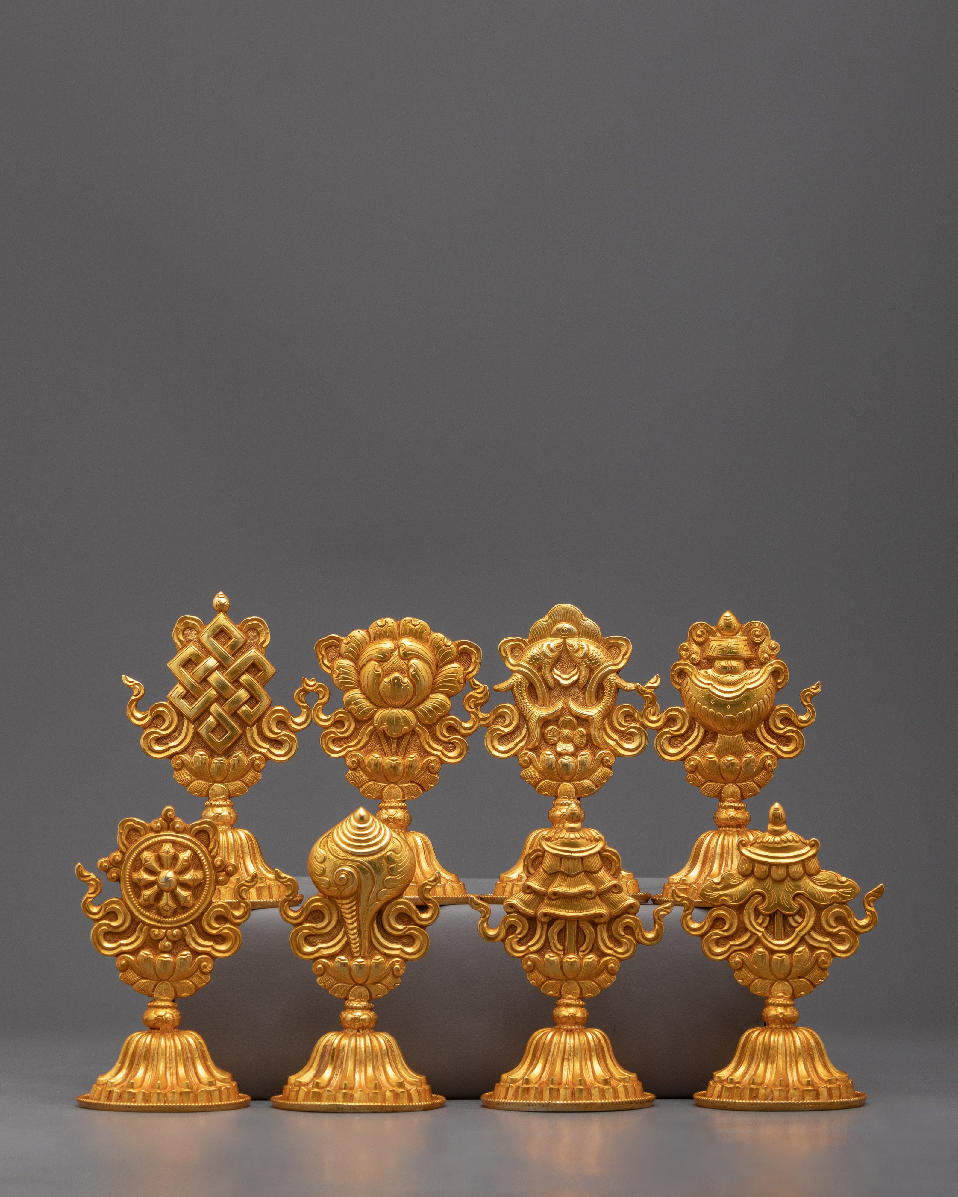 Sacred Copper 8 Auspicious Symbols