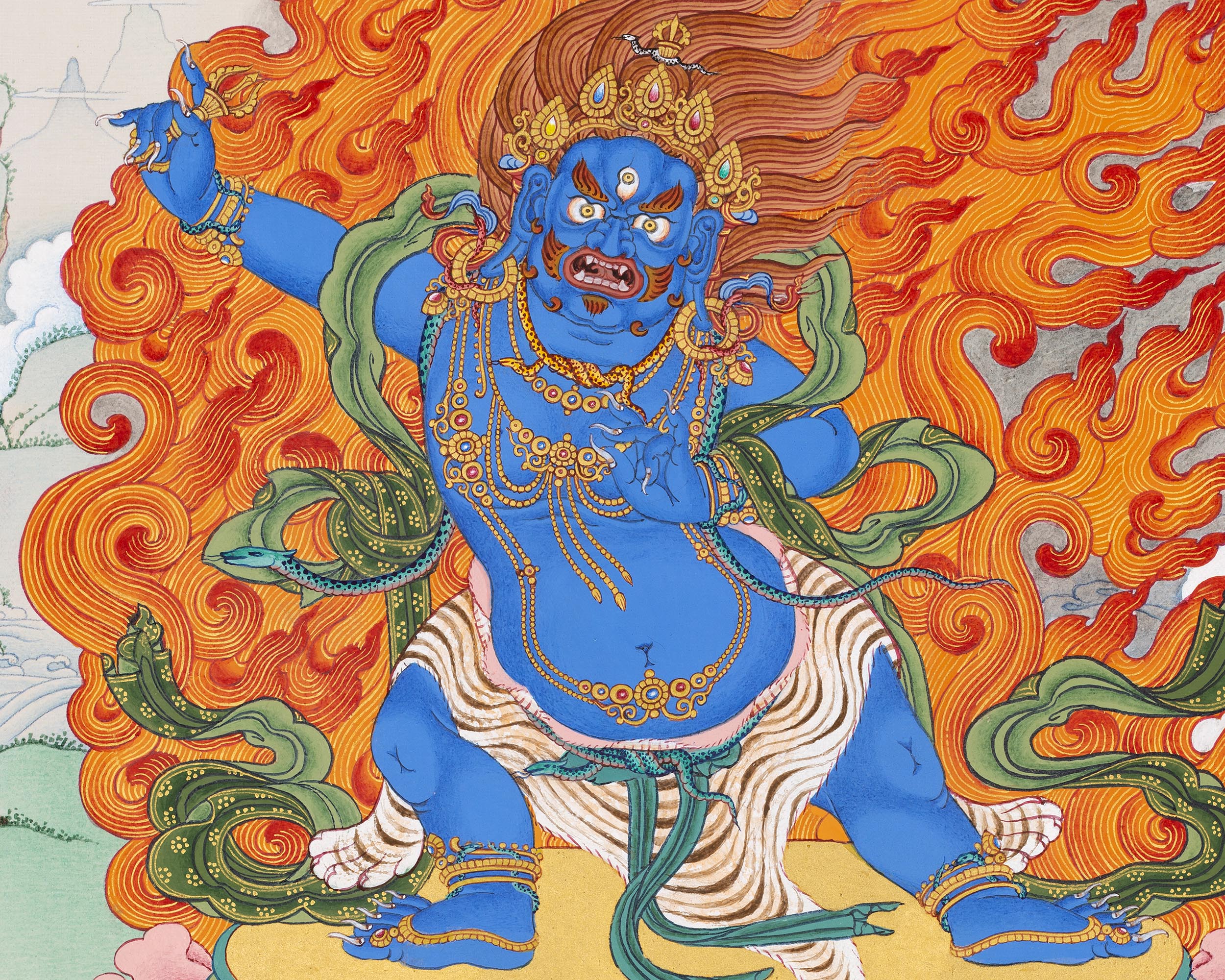 Handpainted Vajrapani