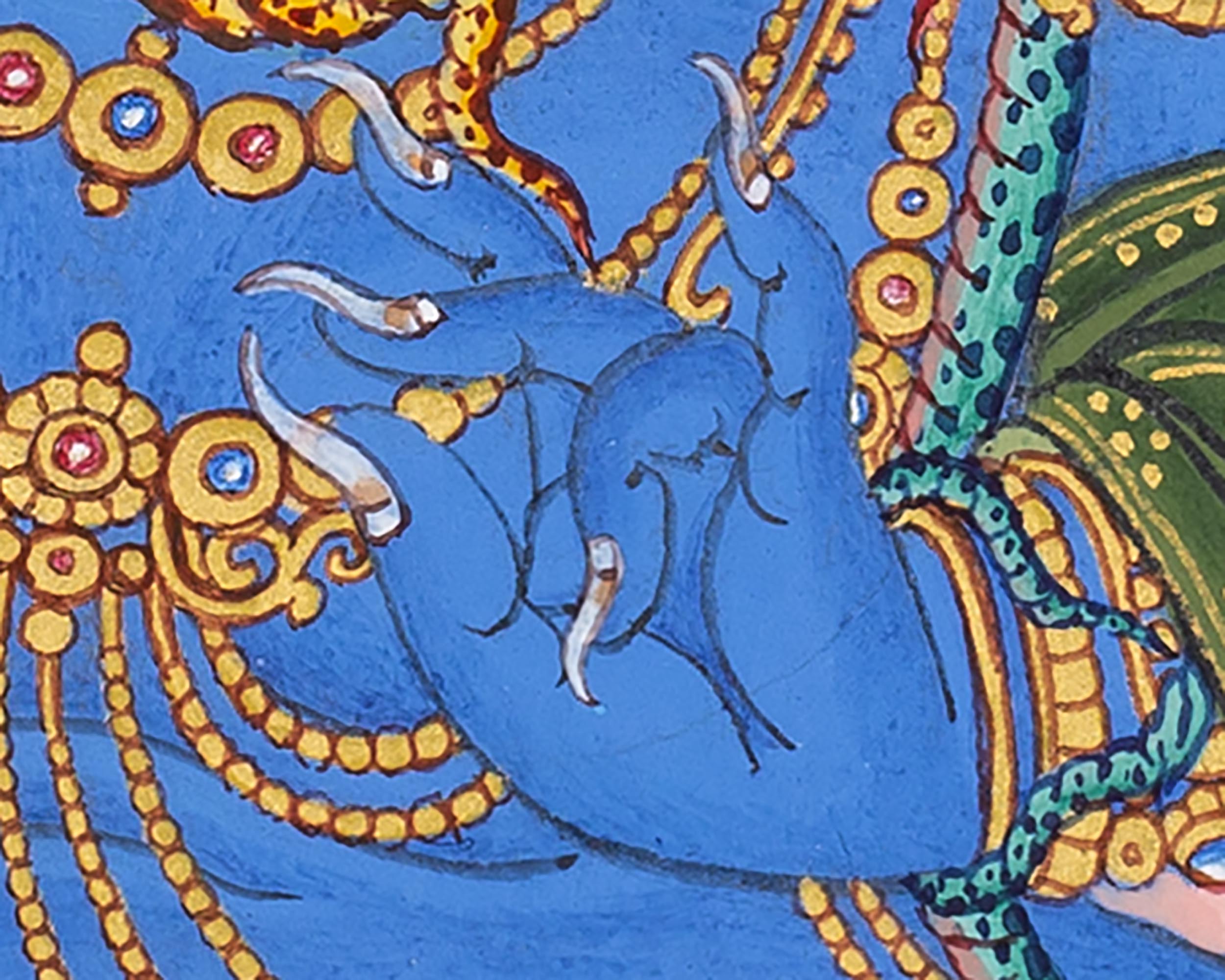 Vajrapani Bodhisattva Thangka | Tibetan Buddhist Painting