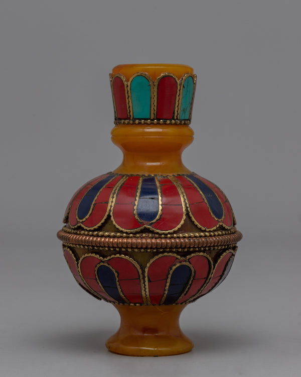 Tibetan Resin Flower Vase