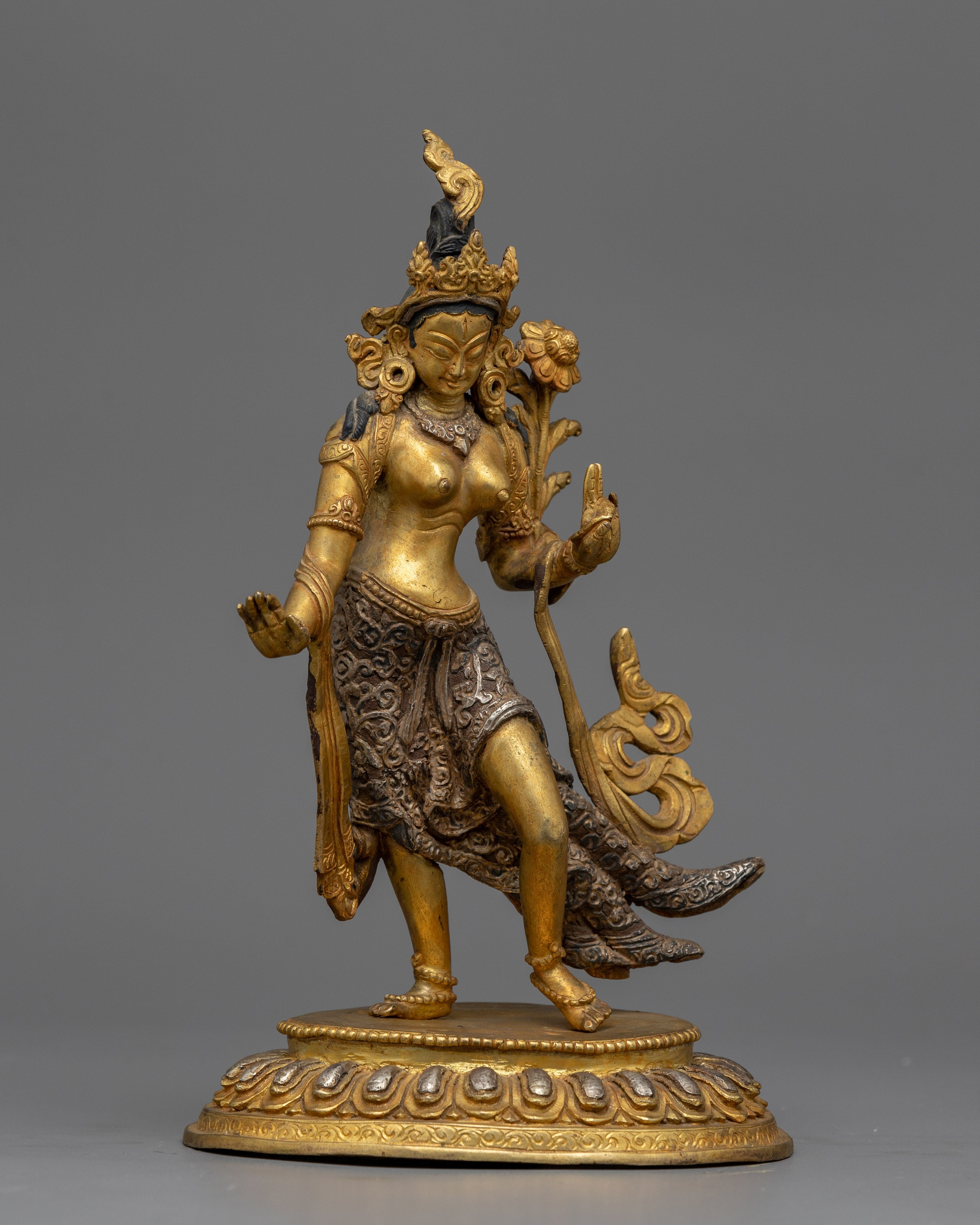 Standing Green Tara Statue
