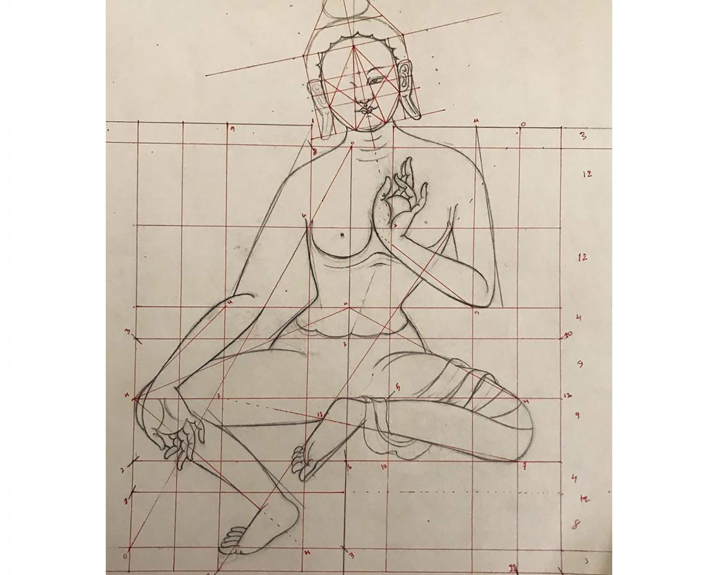 Green Tara | Mother Drolma | Natural Mineral Stone Colors | Karma Gadri