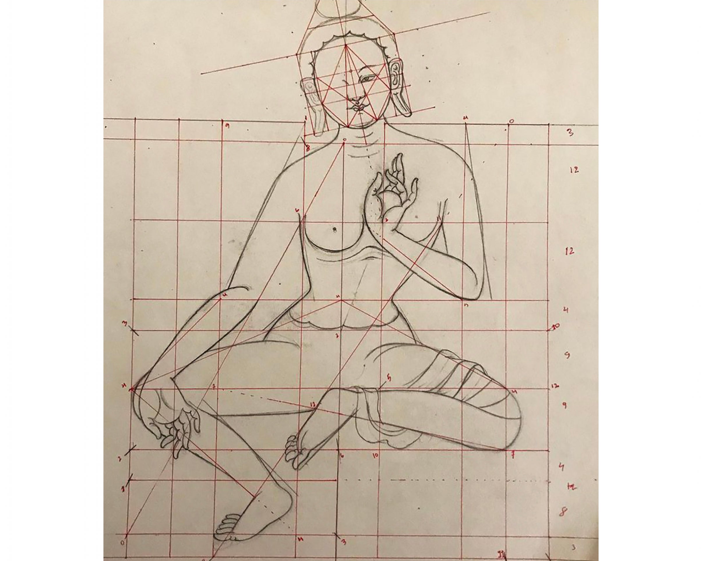 Green Tara, Dolma Tibetan Thangka, Hand Painted Tara in Natural Stone Colors and 24K Gold