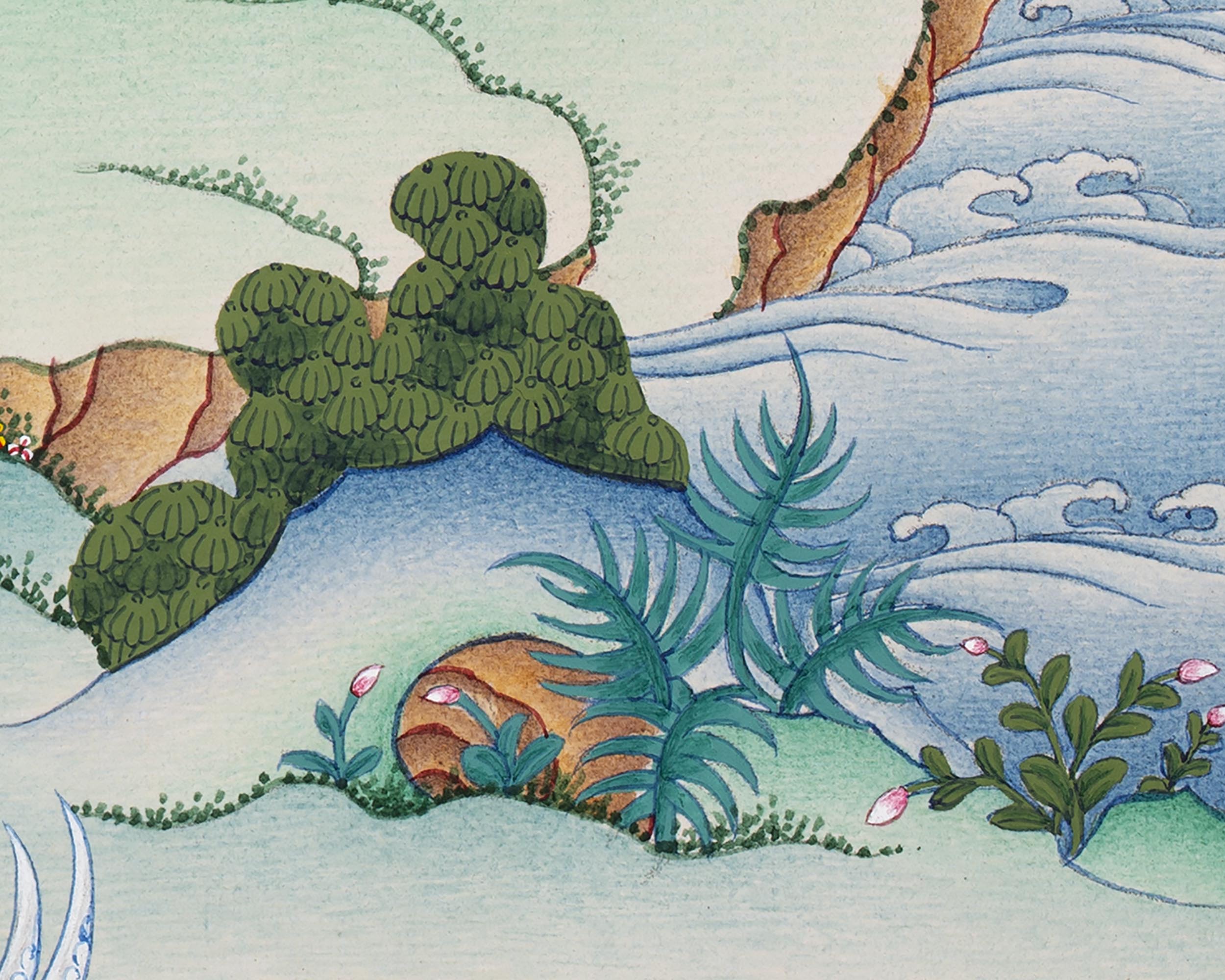 Vajrapani Bodhisattva Thangka | Tibetan Buddhist Painting