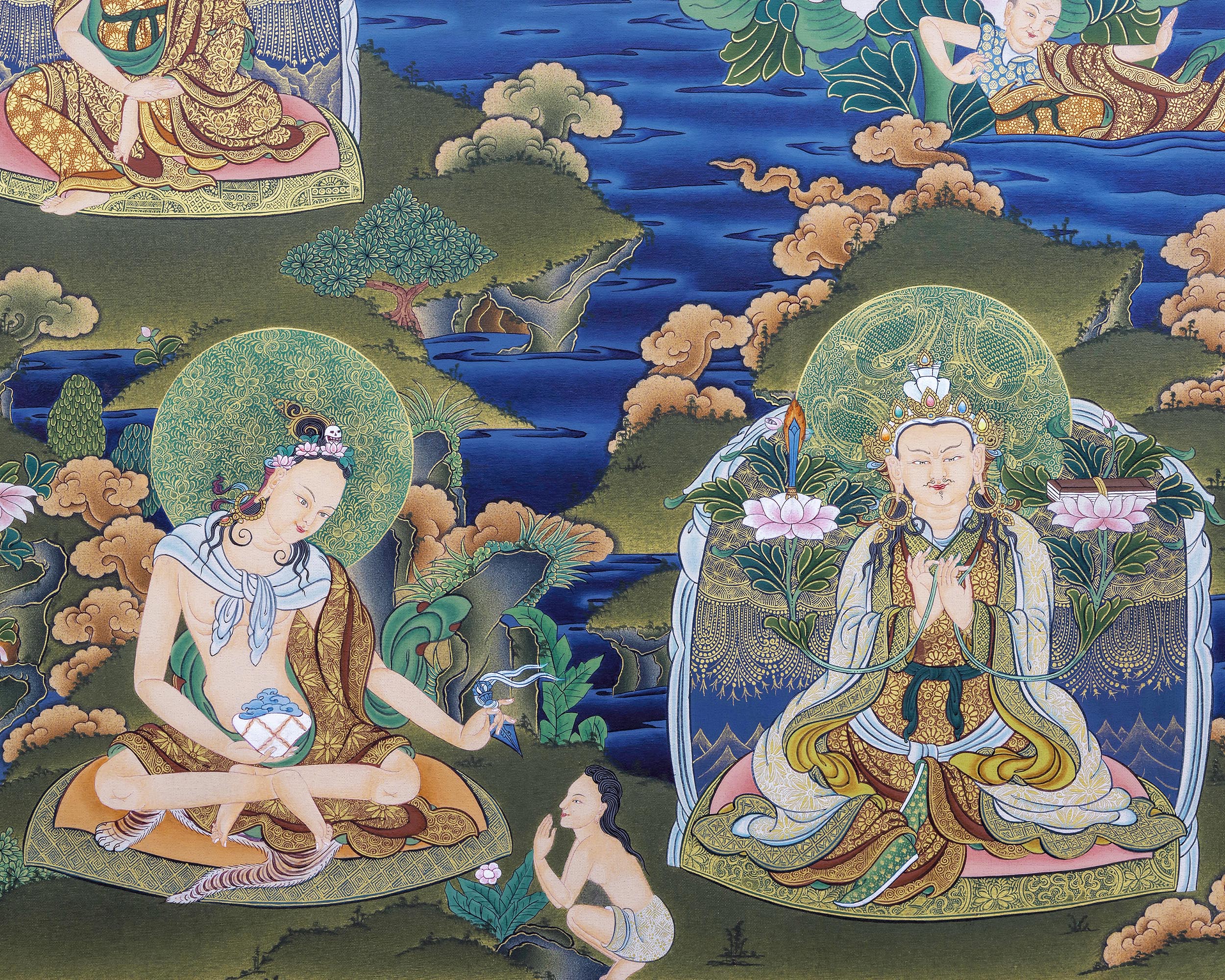 25 disciples of Guru Rinpoche | Tibetan High Quality Canvas Print