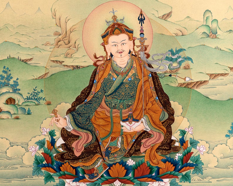 guru rinpoche thangka