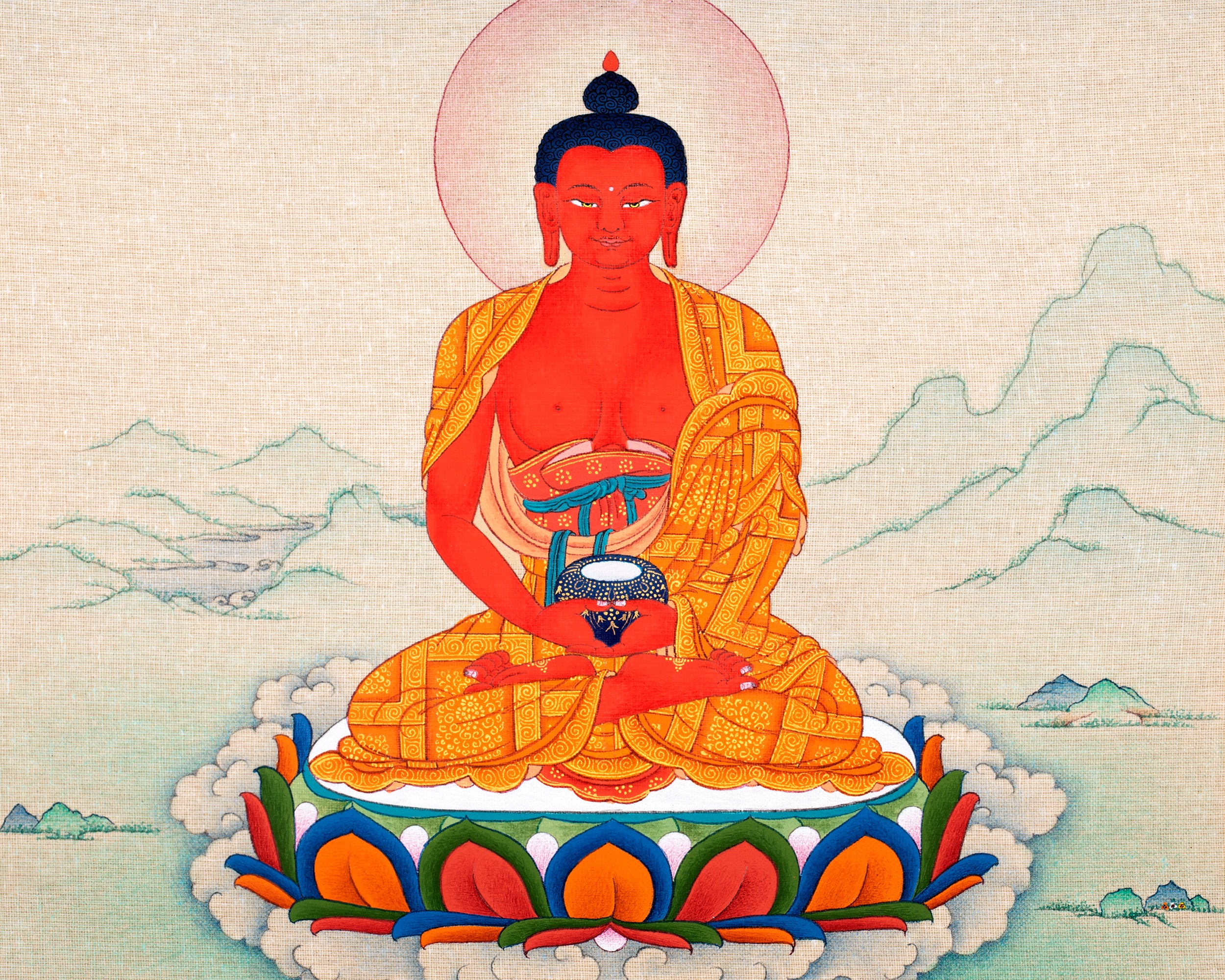 amitabha buddha thangka