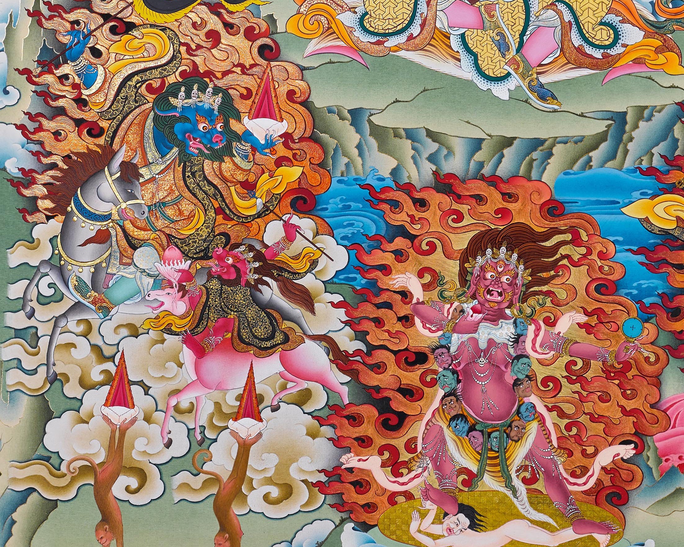 Dorje Drollo Print | Dudjom Rinpoche Thangka