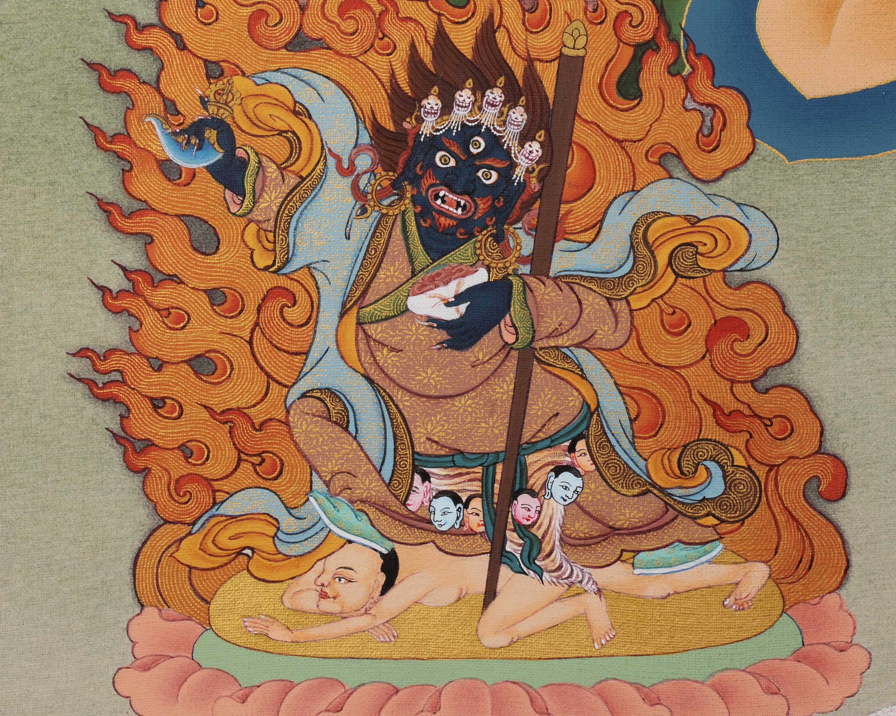 Sitatapatra Thangka Digital Print | High-Quality Canvas print