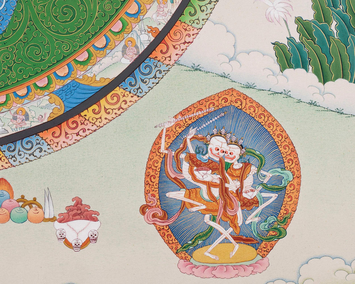 Vajrayogini Mandala Thangka Print | Dakini | High Quality Giclee Canvas Print | Digital Print