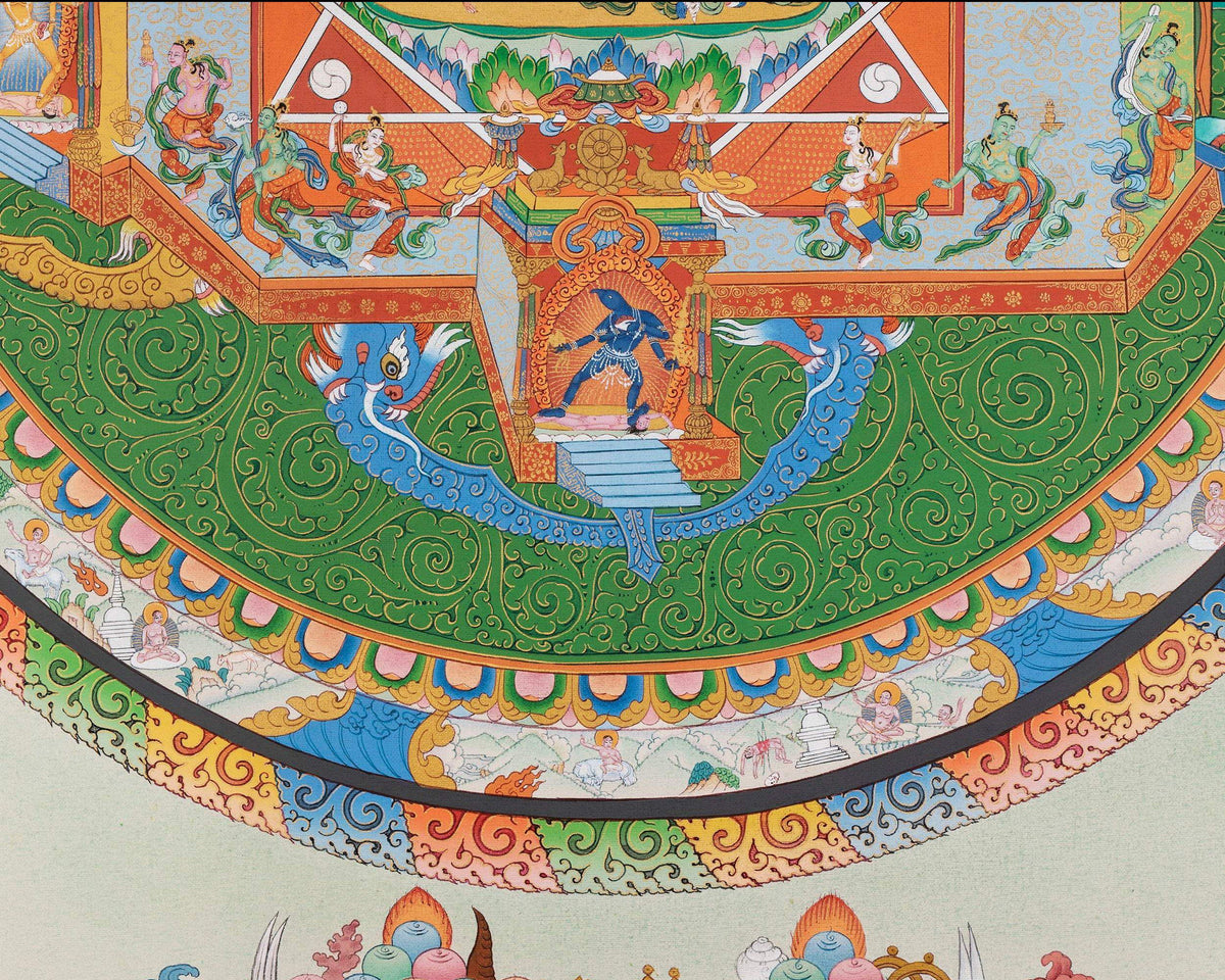 Vajrayogini Mandala Thangka Print | Dakini | High Quality Giclee Canvas Print | Digital Print