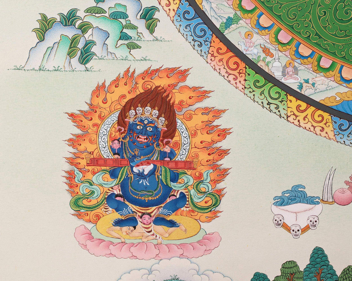 Vajrayogini Mandala Thangka Print | Dakini | High Quality Giclee Canvas Print | Digital Print