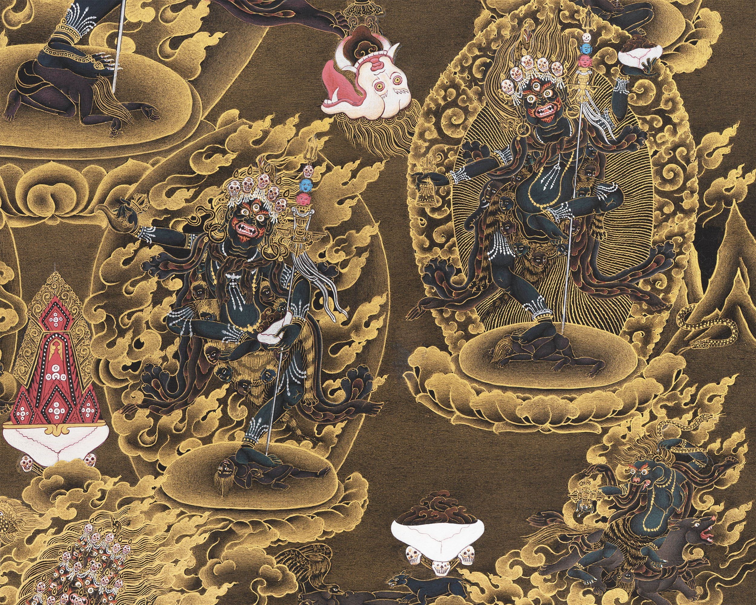 Troma Nagmo Thangka | High Quality Canvas Print | Digital Print
