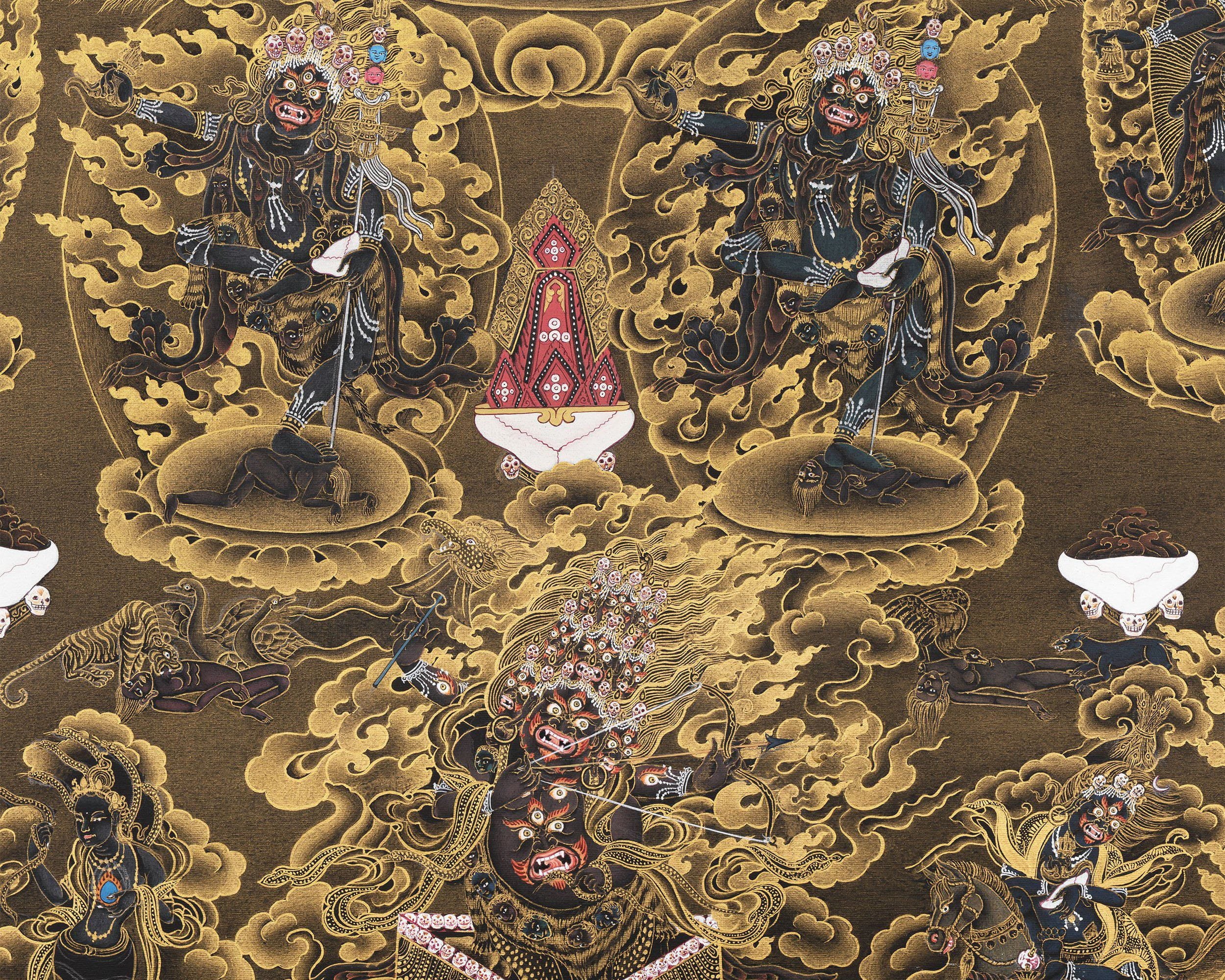Troma Nagmo Thangka | High Quality Canvas Print | Digital Print
