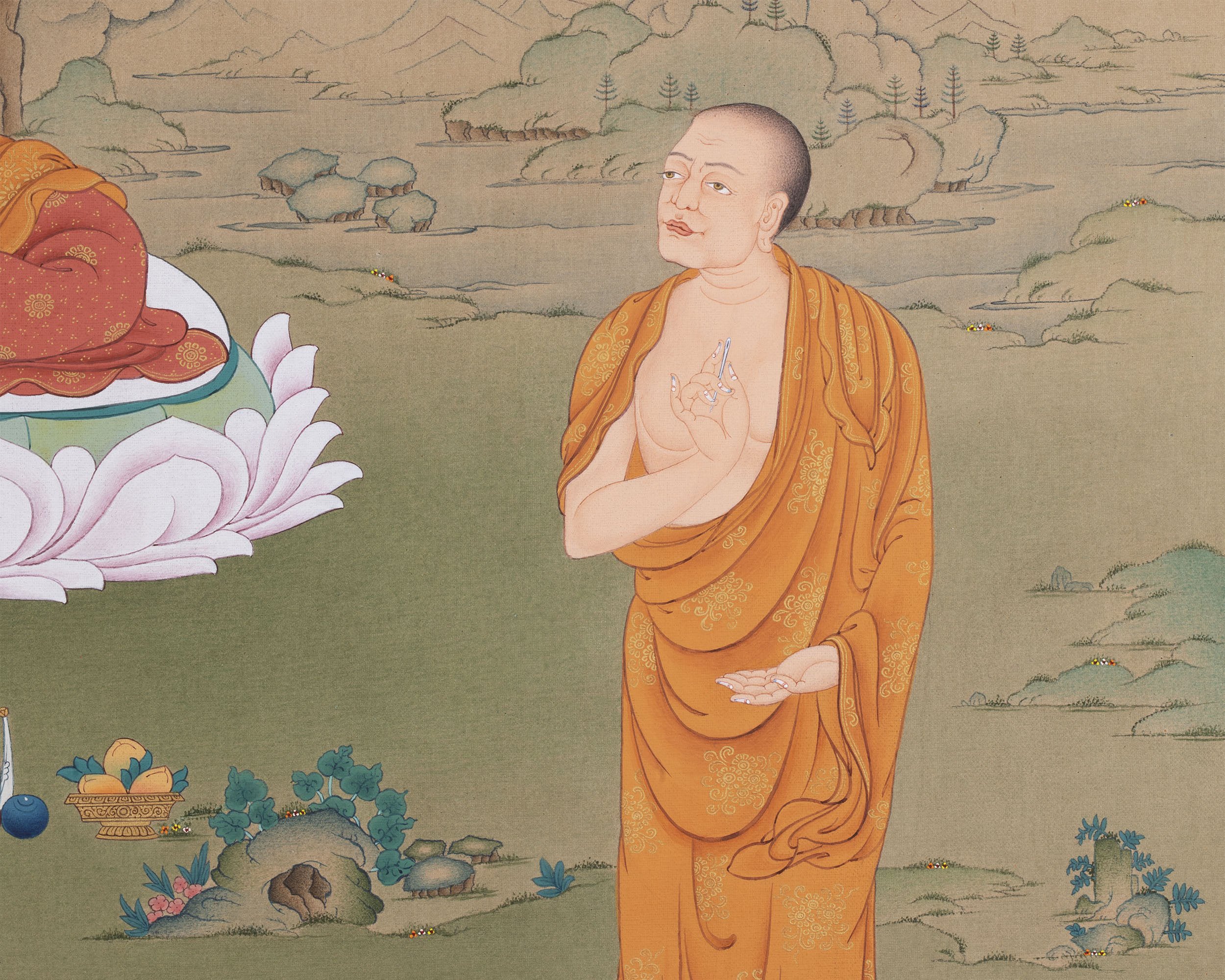 Arya Nagarjuna, Aryadeva Thangka