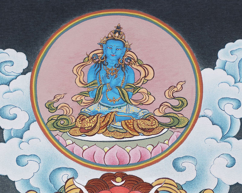 Guru Marpha, Kagyu Masters Thangka Painting, Quality Thangka Print, Tibetan thangka
