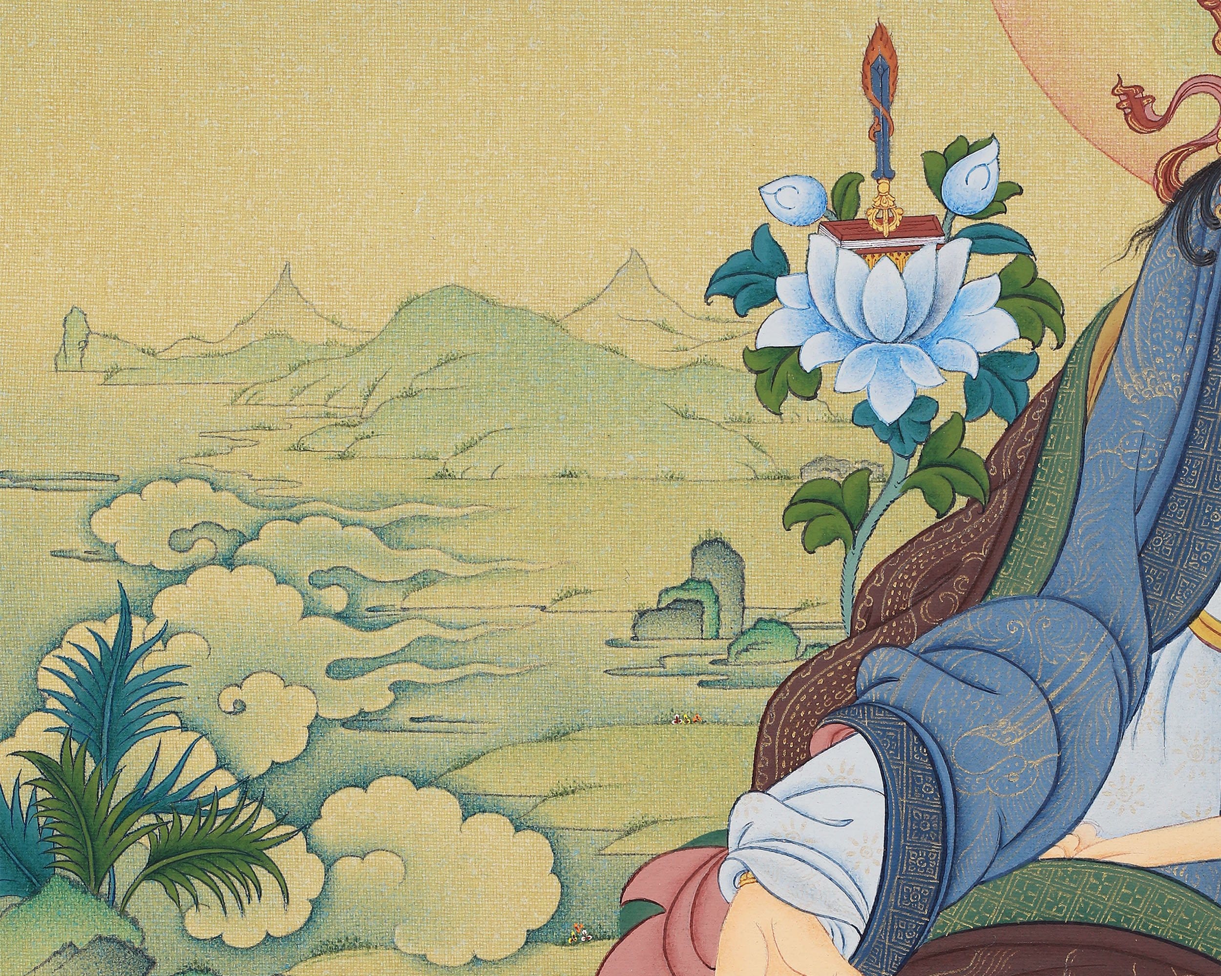 Yuthok Thangka Print | Tibetan Buddhist Master Art