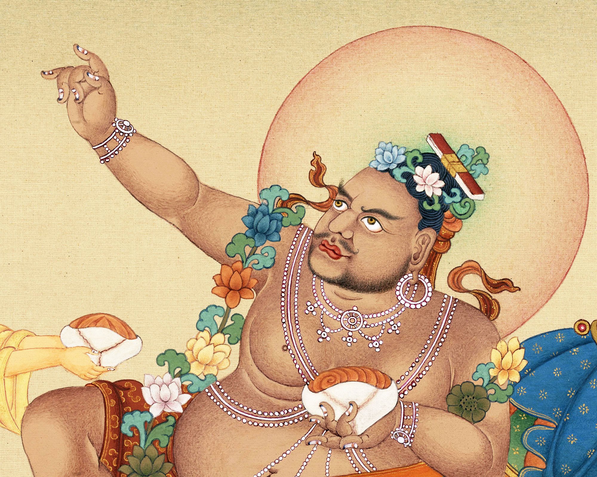 Virupa Thangka, High Quality Giclee Canvas Print, Digital Print