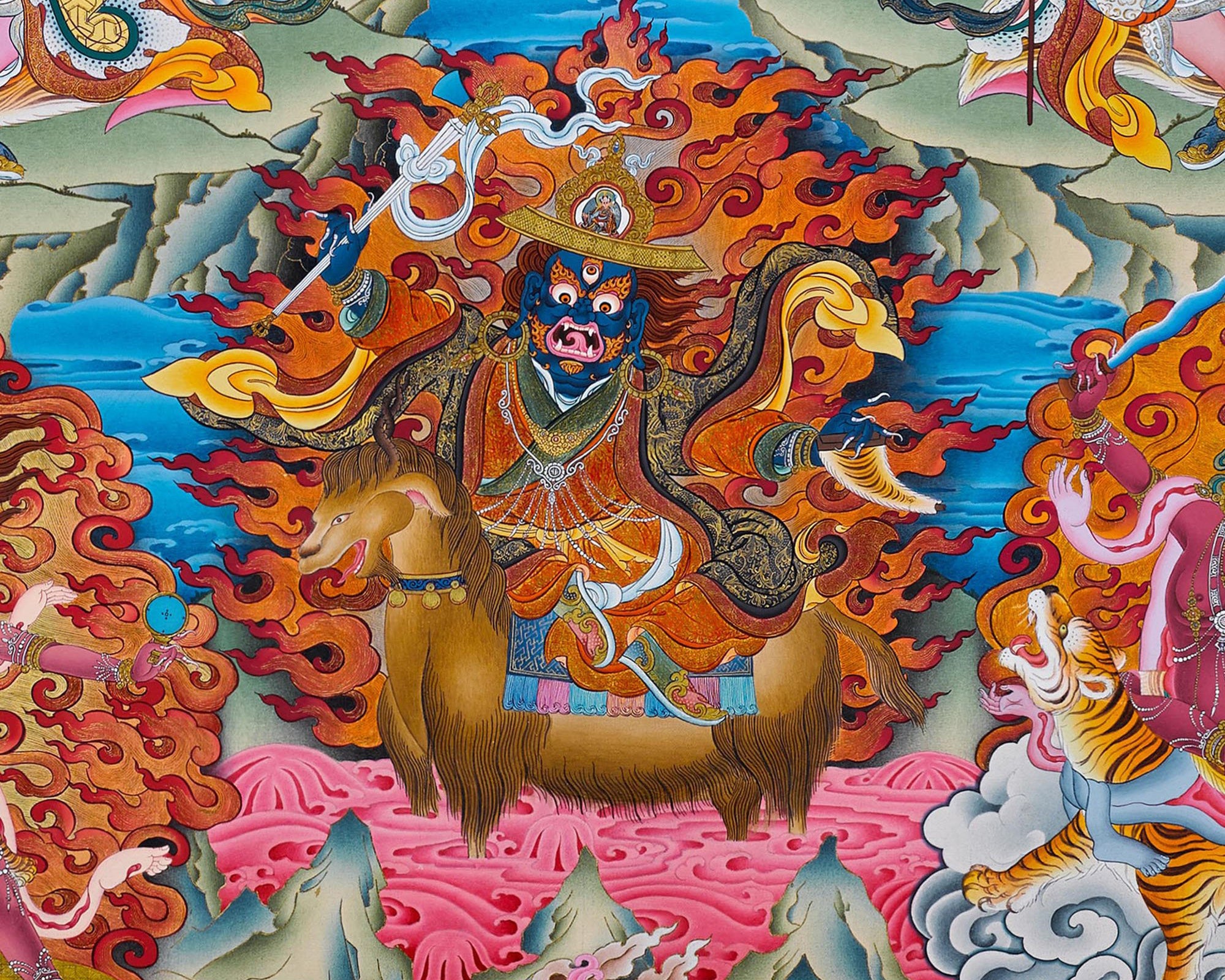 Dorje Drollo Print | Dudjom Rinpoche Thangka