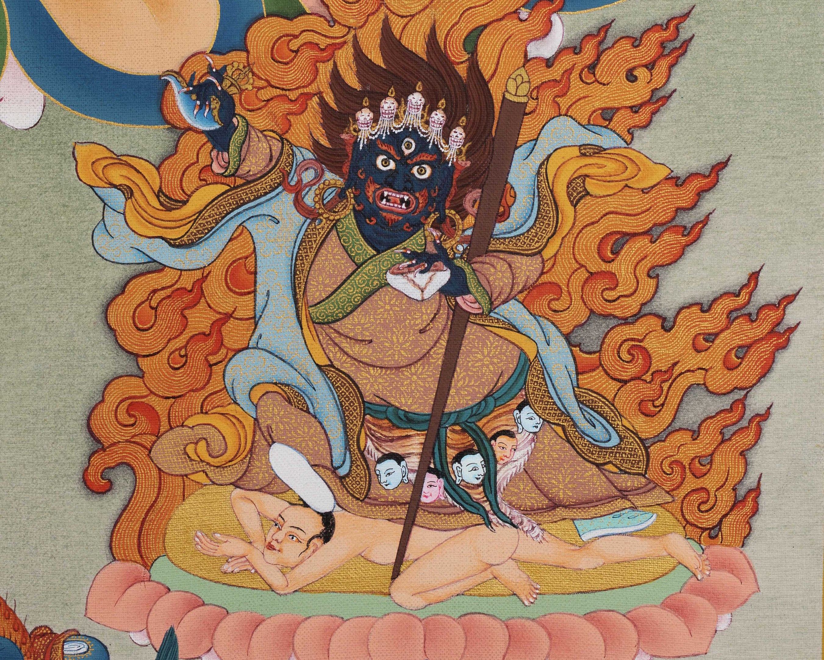 Sitatapatra Thangka Digital Print | High-Quality Canvas print