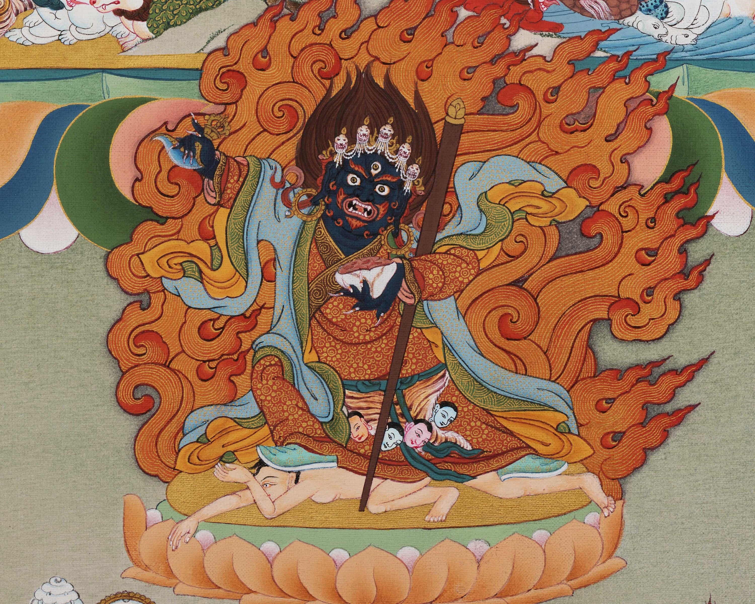 Sitatapatra Thangka Digital Print | High-Quality Canvas print
