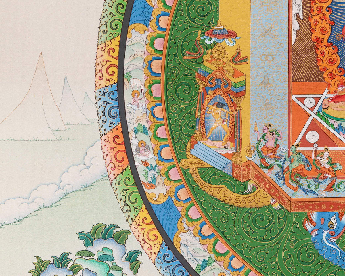 Vajrayogini Mandala Thangka Print | Dakini | High Quality Giclee Canvas Print | Digital Print
