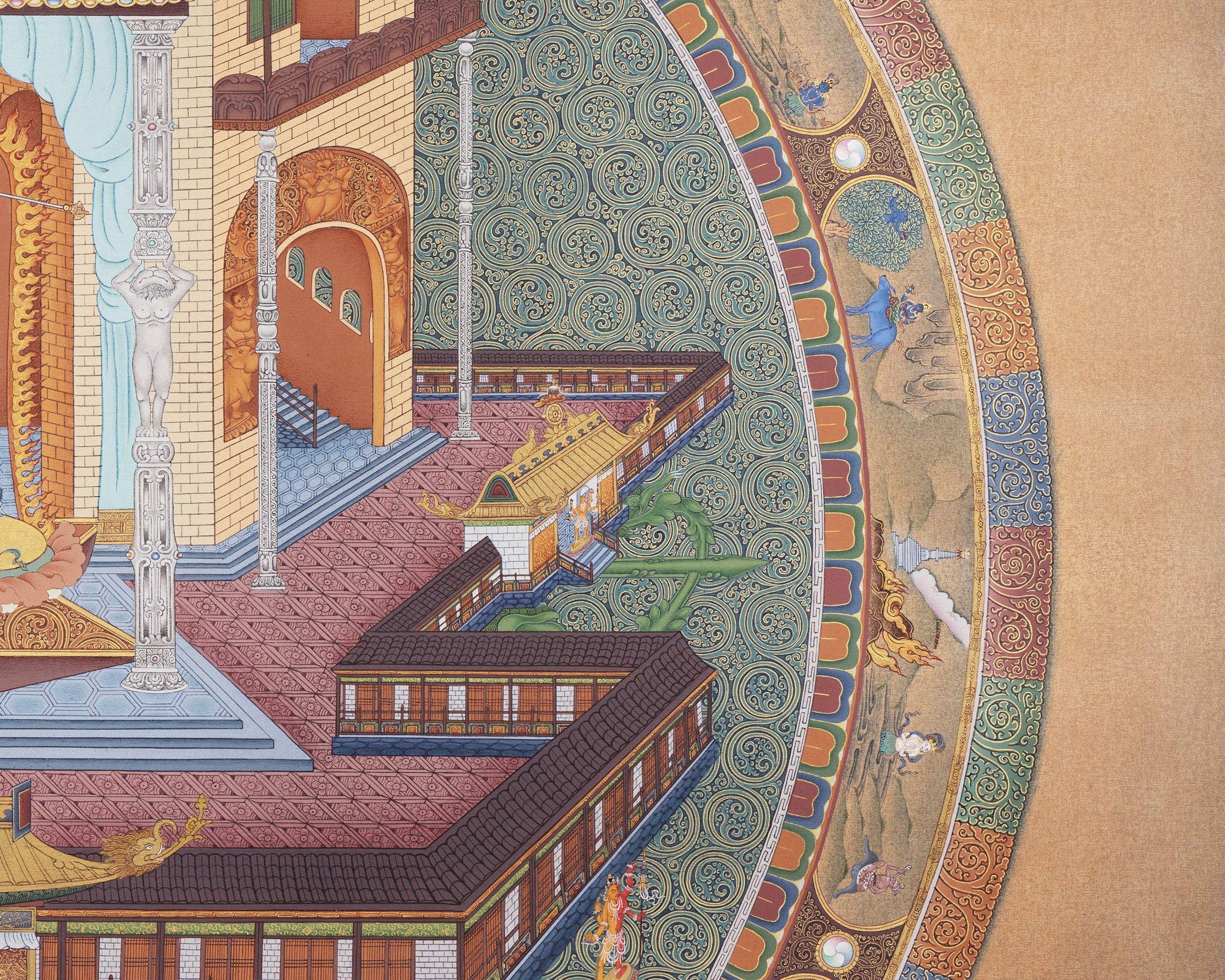 Vajrayogini Mandala | Dakini Painting | Tibetan Thangka Print