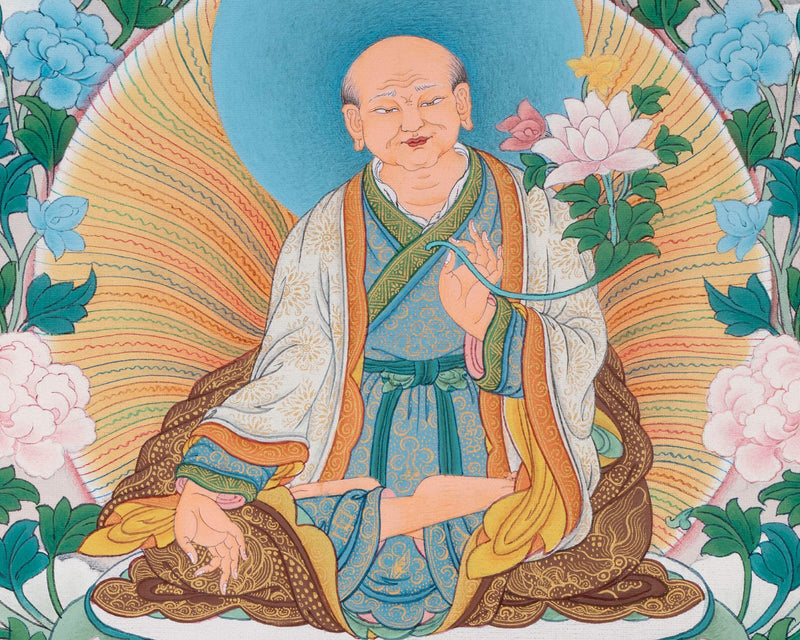 Sachen Kunga Nyingpo Thangka, Vision of Ngorchen Dorjechang Kunga Zangpo, High Quality Giclee Canvas Print, Digital Print