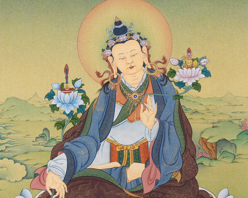 Yuthok Thangka Print | Tibetan Buddhist Master Art