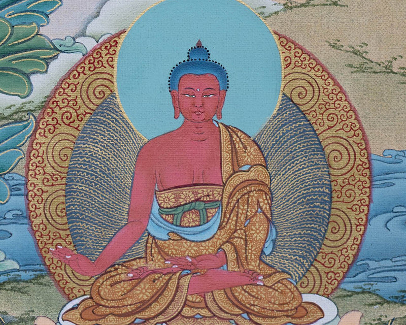 Medicine Buddha Thangka, , High Quality Giclee Canvas Print, Digital Print