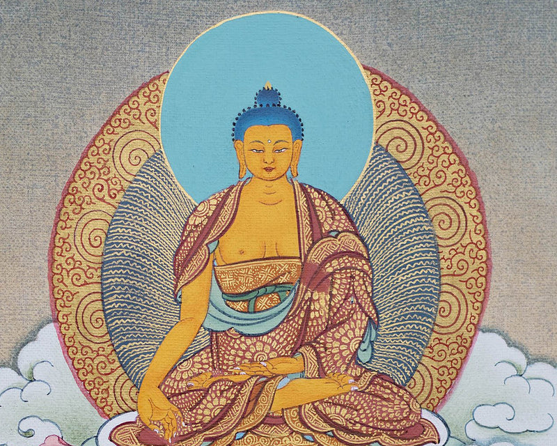 Medicine Buddha Thangka, , High Quality Giclee Canvas Print, Digital Print