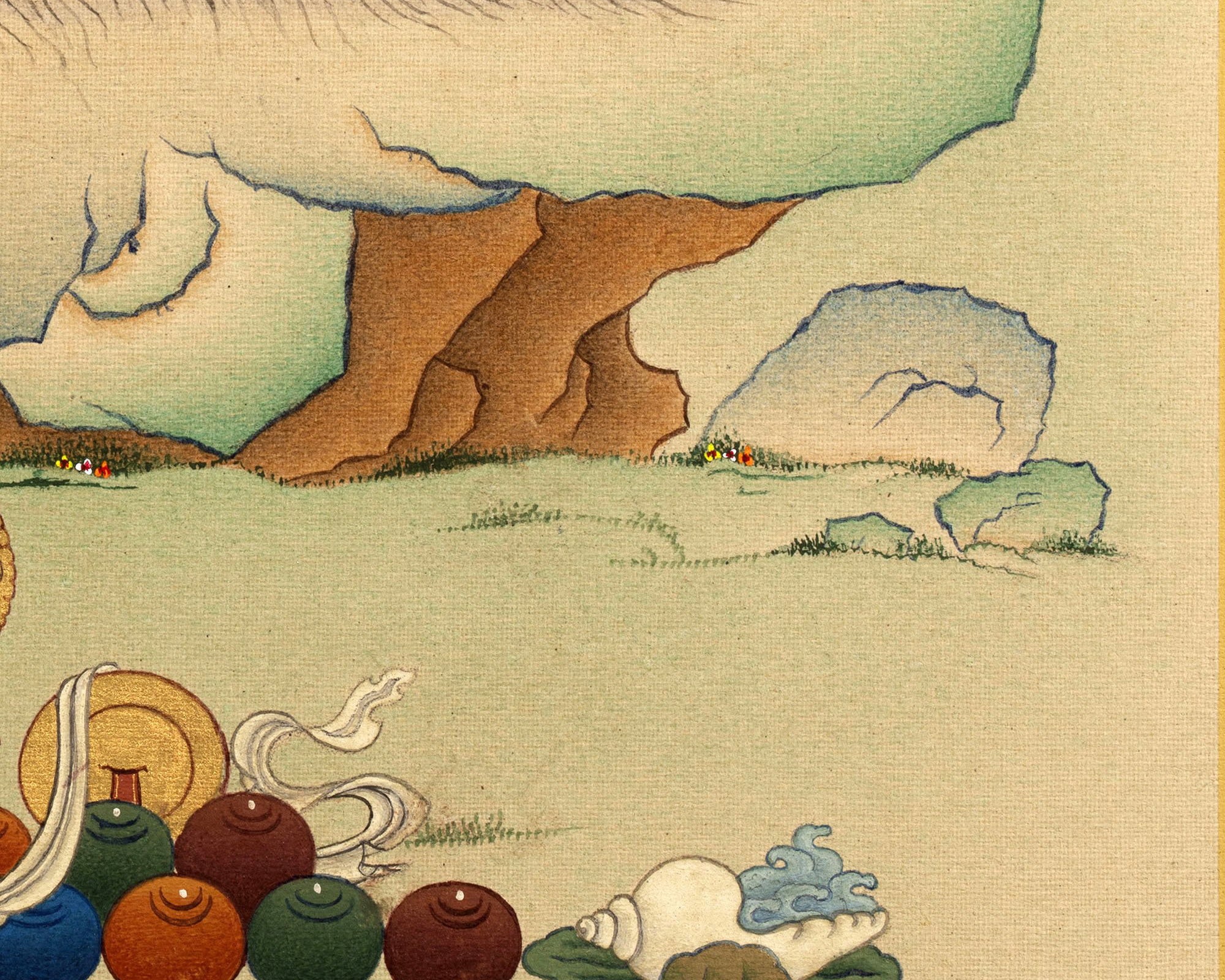 Virupa Thangka, High Quality Giclee Canvas Print, Digital Print