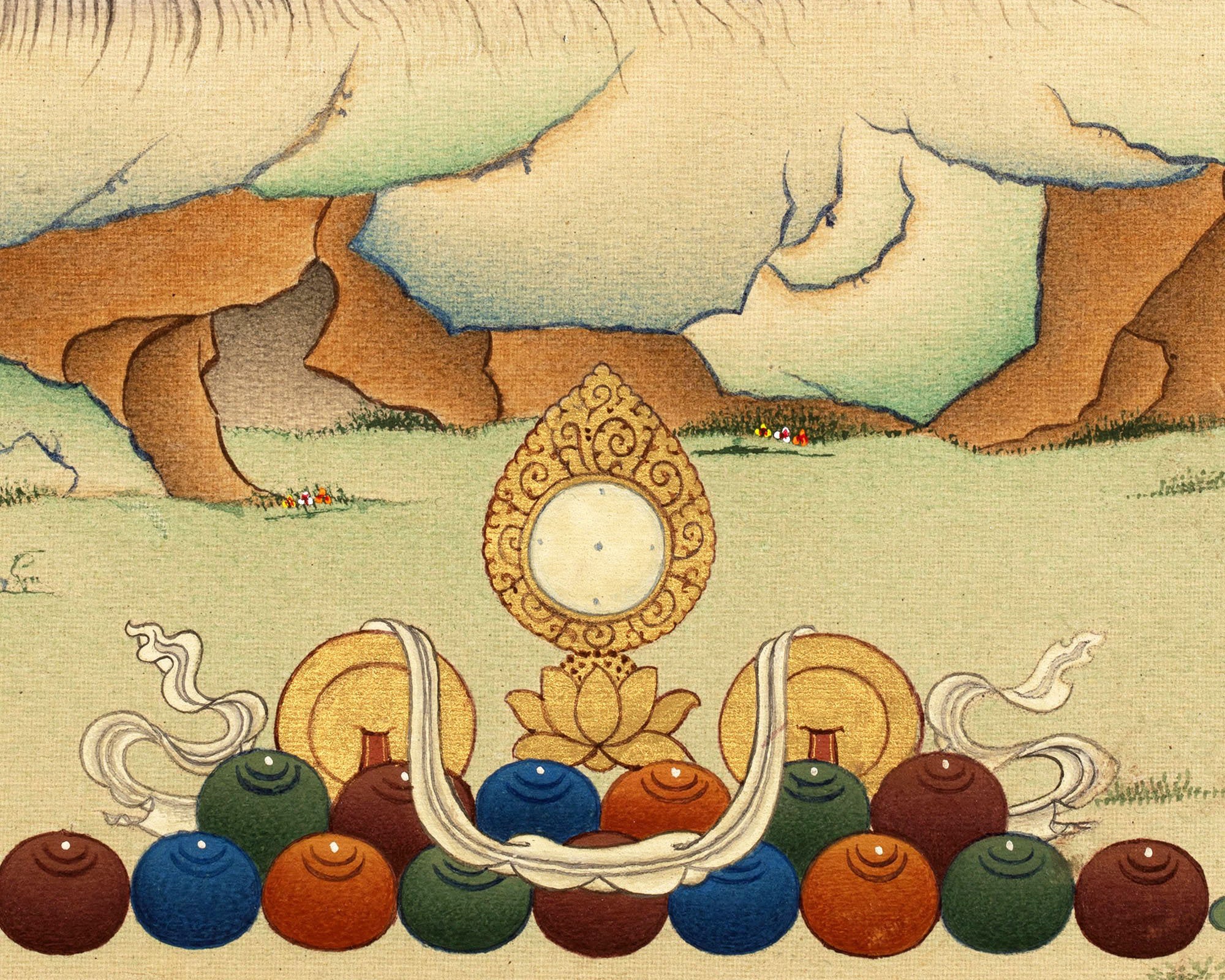 Virupa Thangka, High Quality Giclee Canvas Print, Digital Print