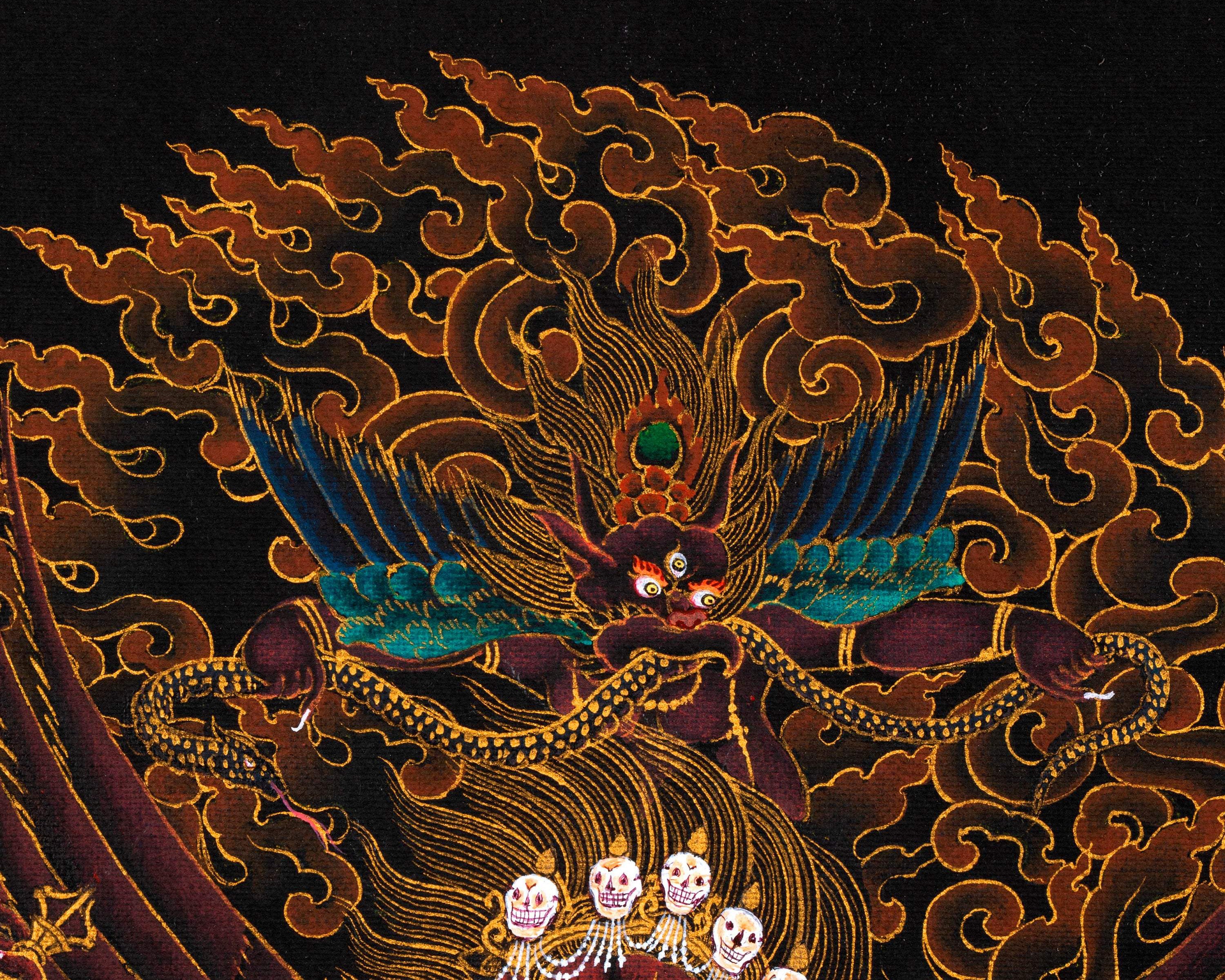 Guru Dragpo Thangka | Meditational Deity | Traditional Tibetan Yidam Painting