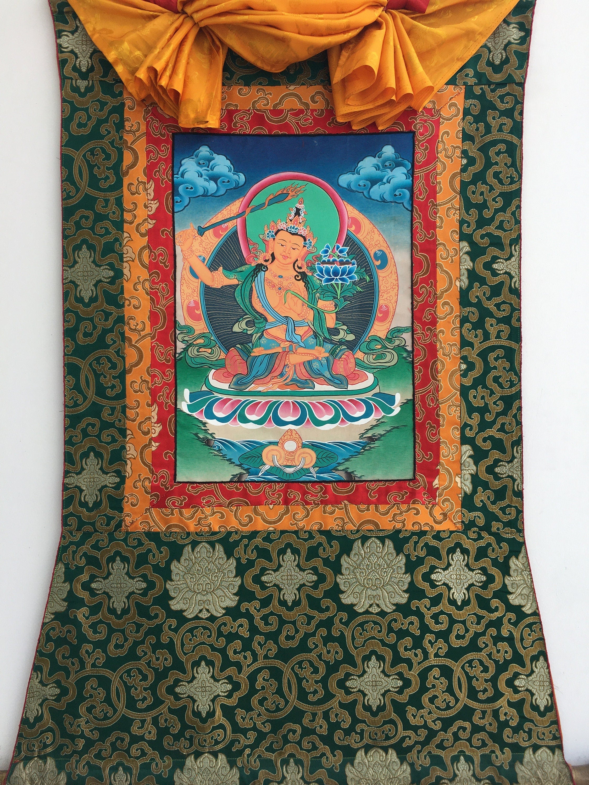Buddhist Manjushri Thangka | Buddhist Thangka