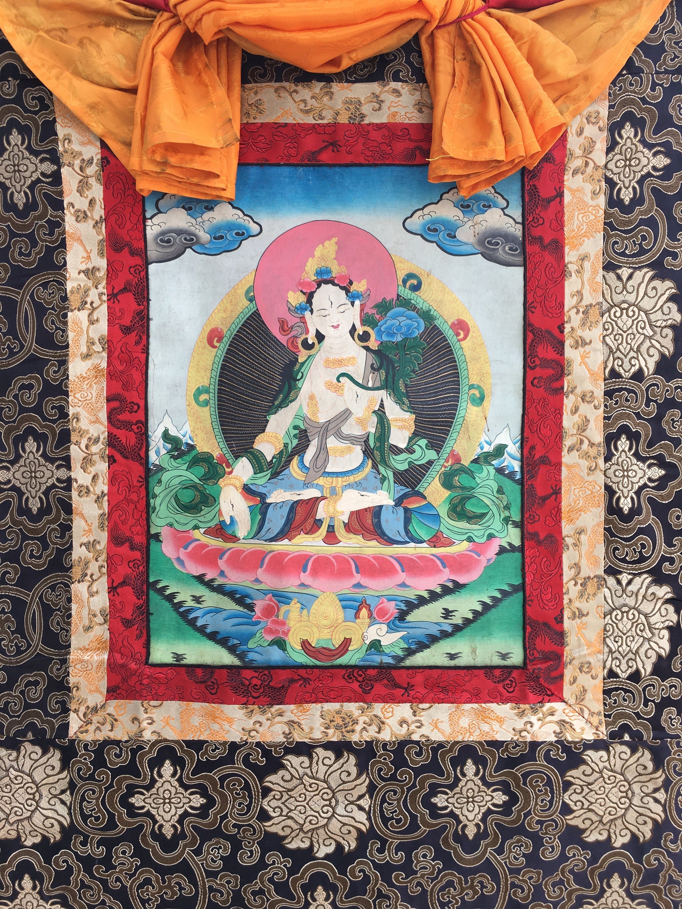 Spiritual White Tara | Wall Hanging Painting And Decoration