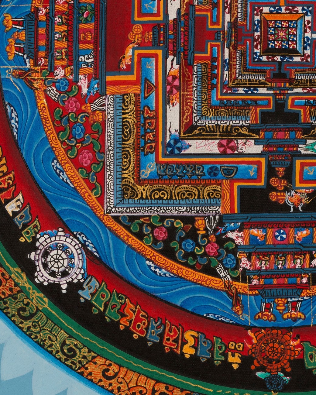 Kalachakra Mandala Thangka | Tibetan Thangka Art for Meditation