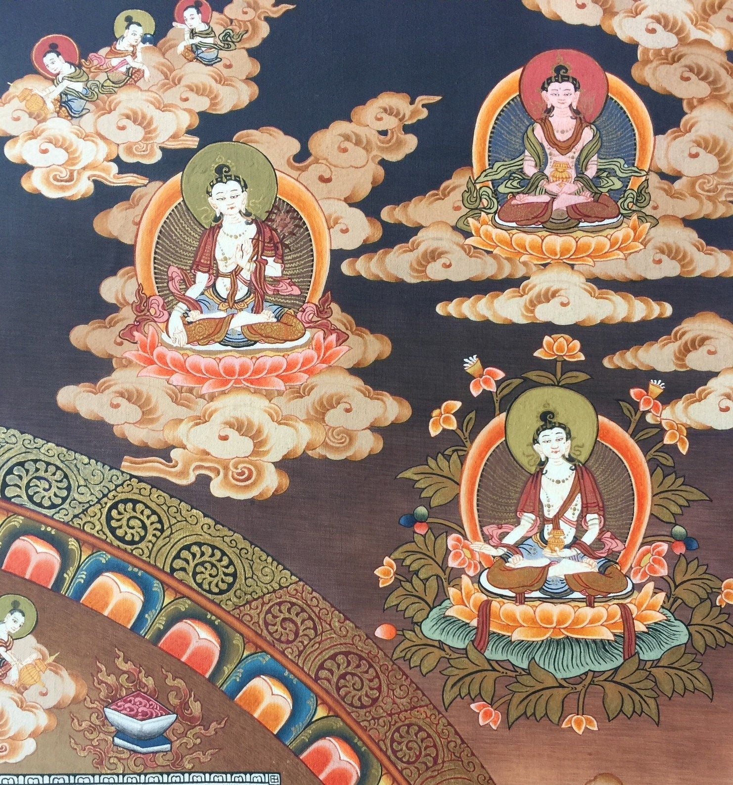 Lokeshvara Mandala Thangka | Mandala Thangka Wall Art