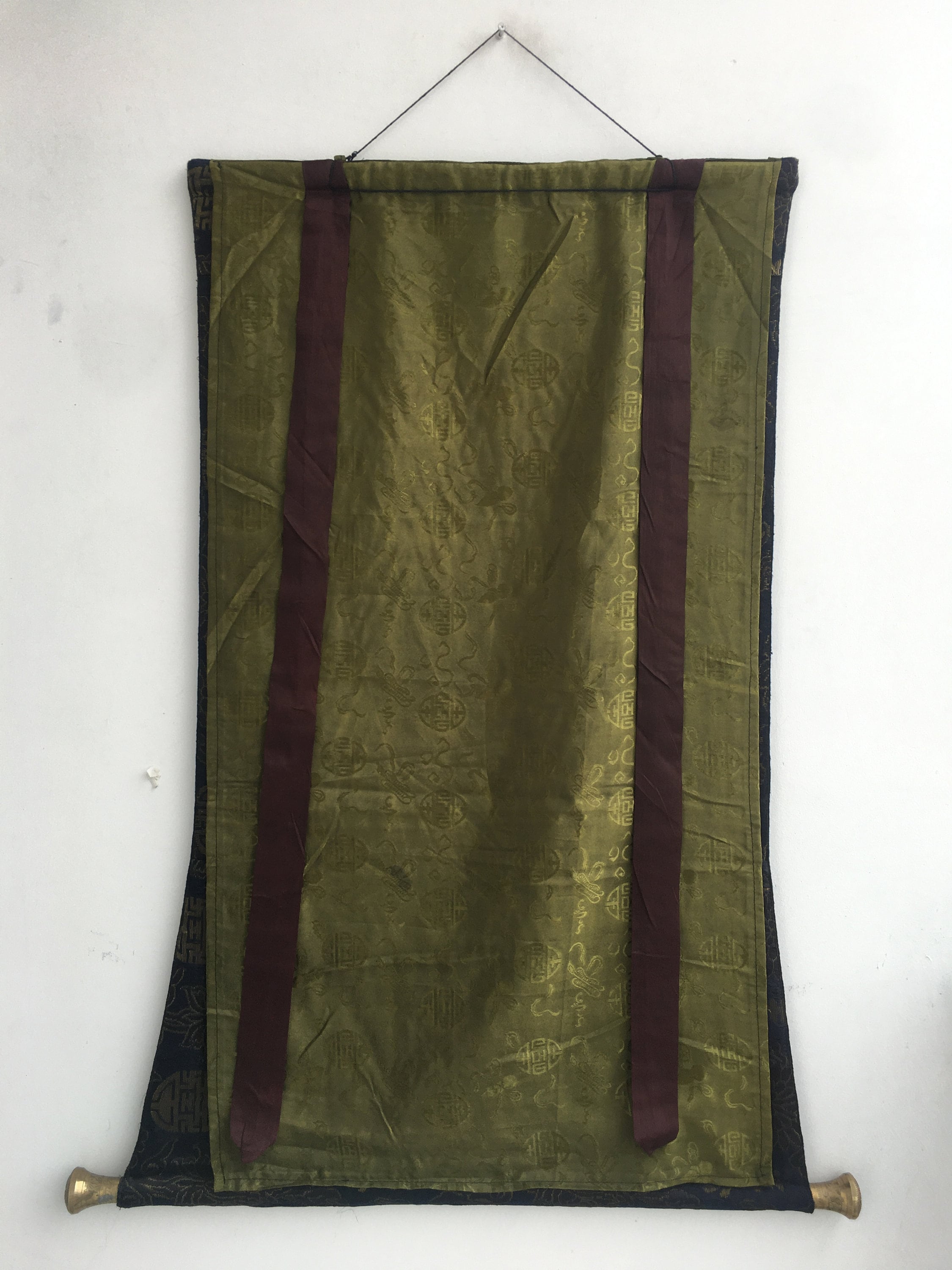 Dorje Sempa Yabyum |Brocade Mounted Original Hand Painted Thangka