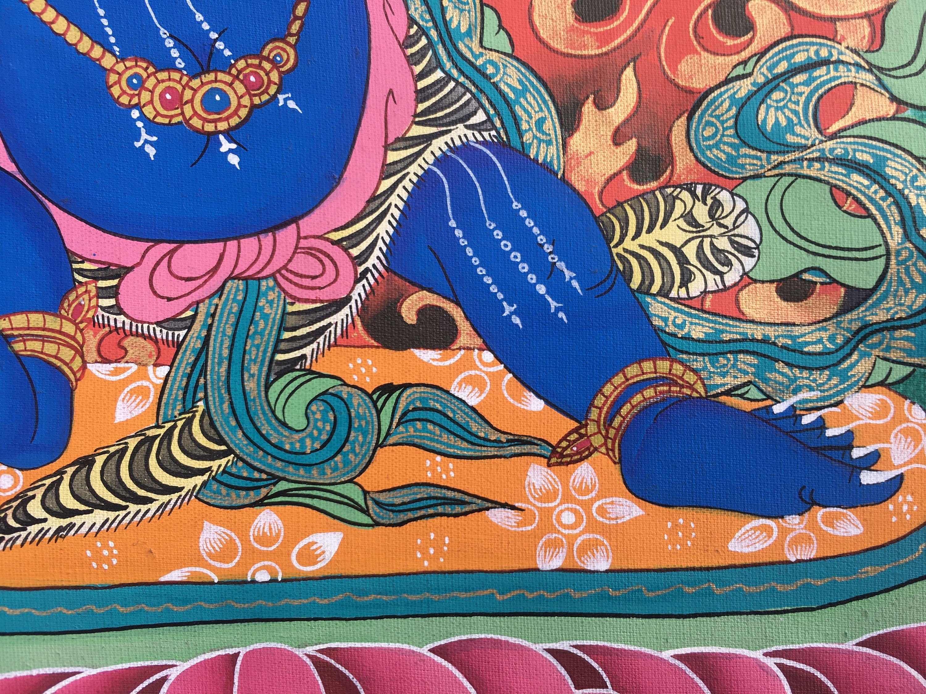 Bodhisattva Vajrapani Thangka | Wall Decor