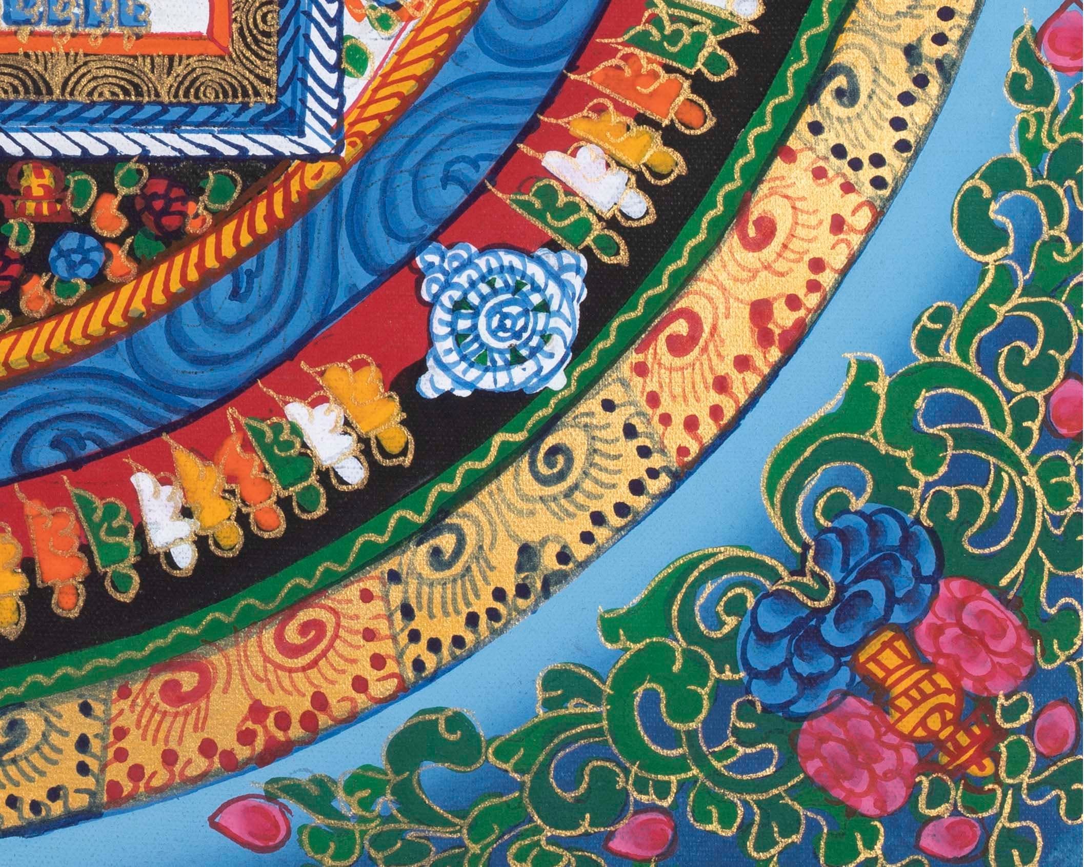 HandPainted Kalachakra Mandala | Mandala Thangka