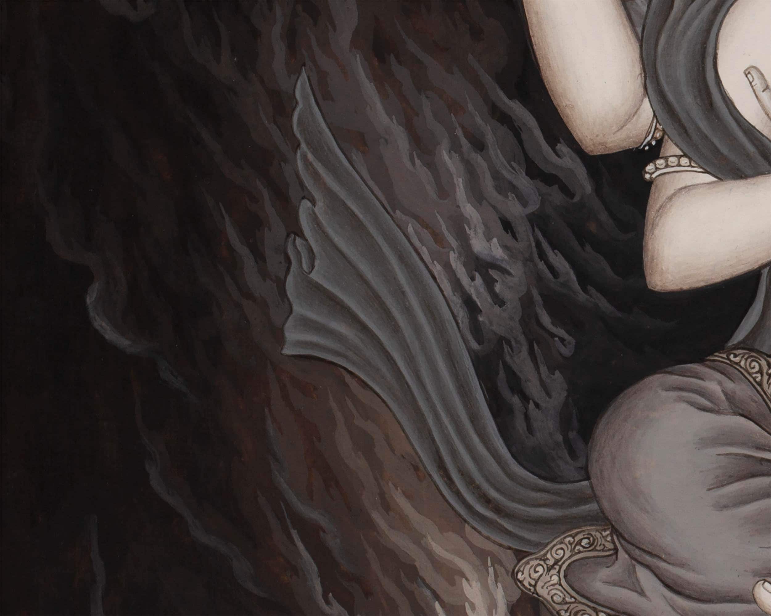 Ganesha Thangka | Hindu Deity Art | Wall Hanging Decorations