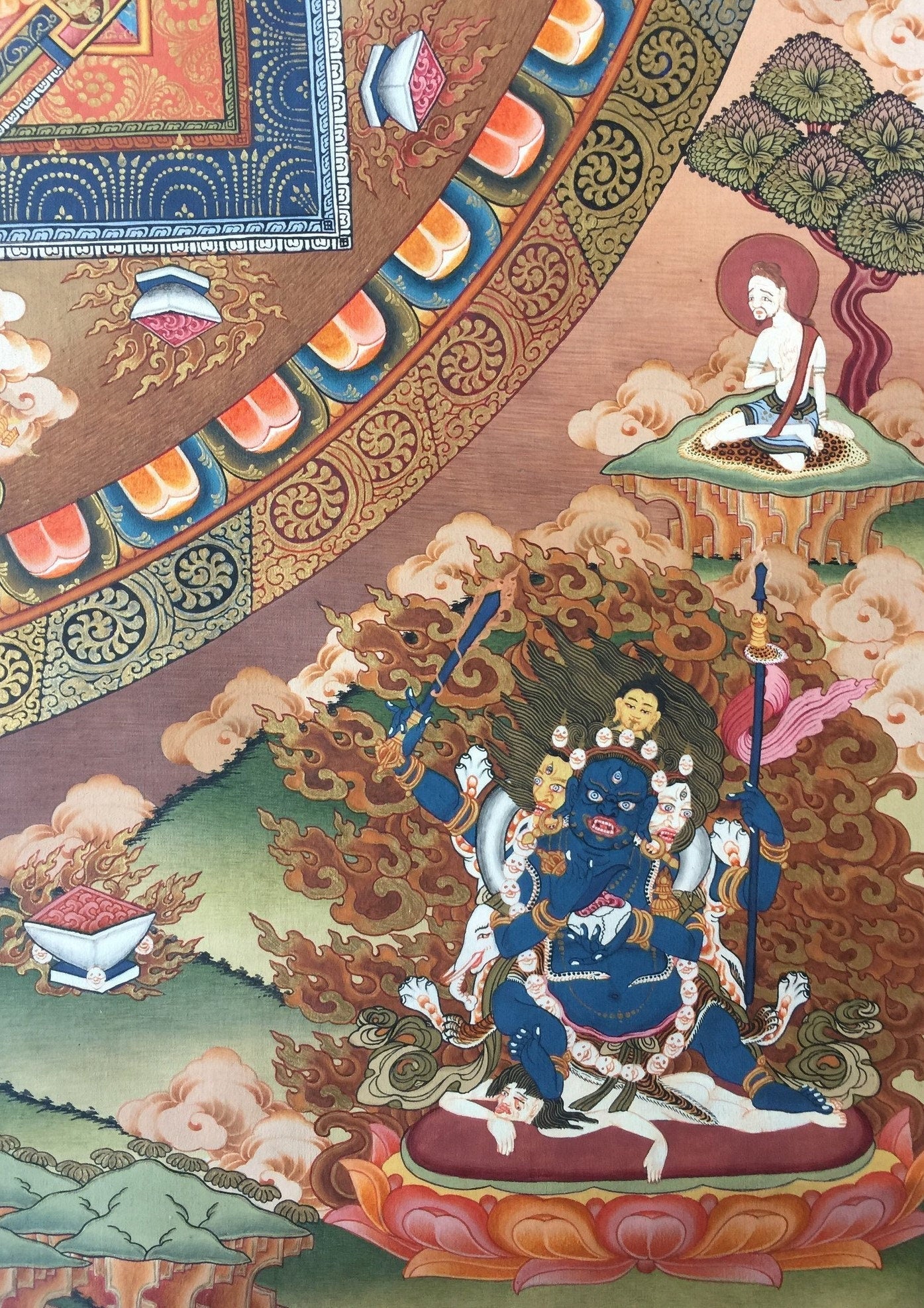 Lokeshvara Mandala Thangka | Mandala Thangka Wall Art